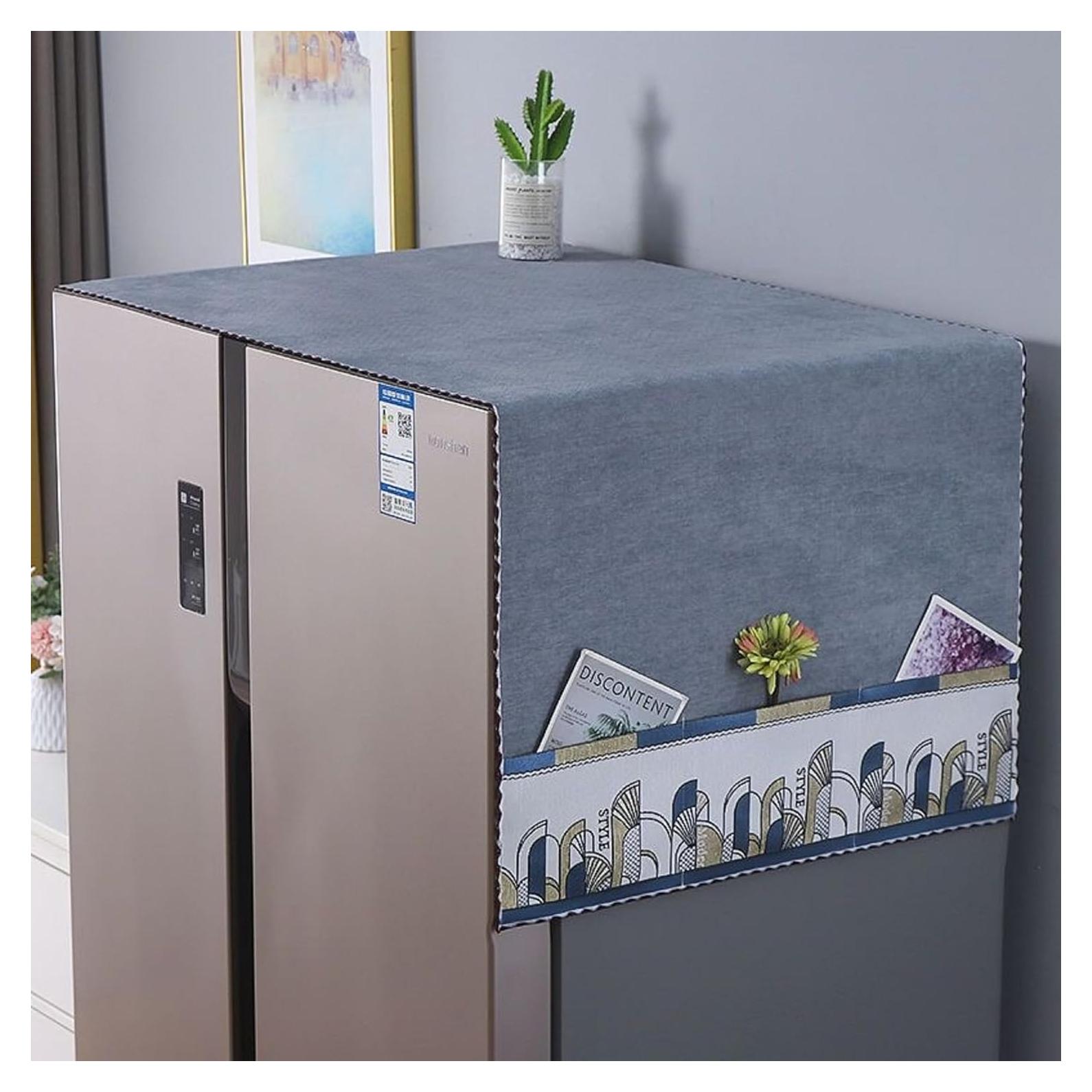 Cubierta de Polvo para Refrigerador YUZHANGHE Gris 170x60 cm