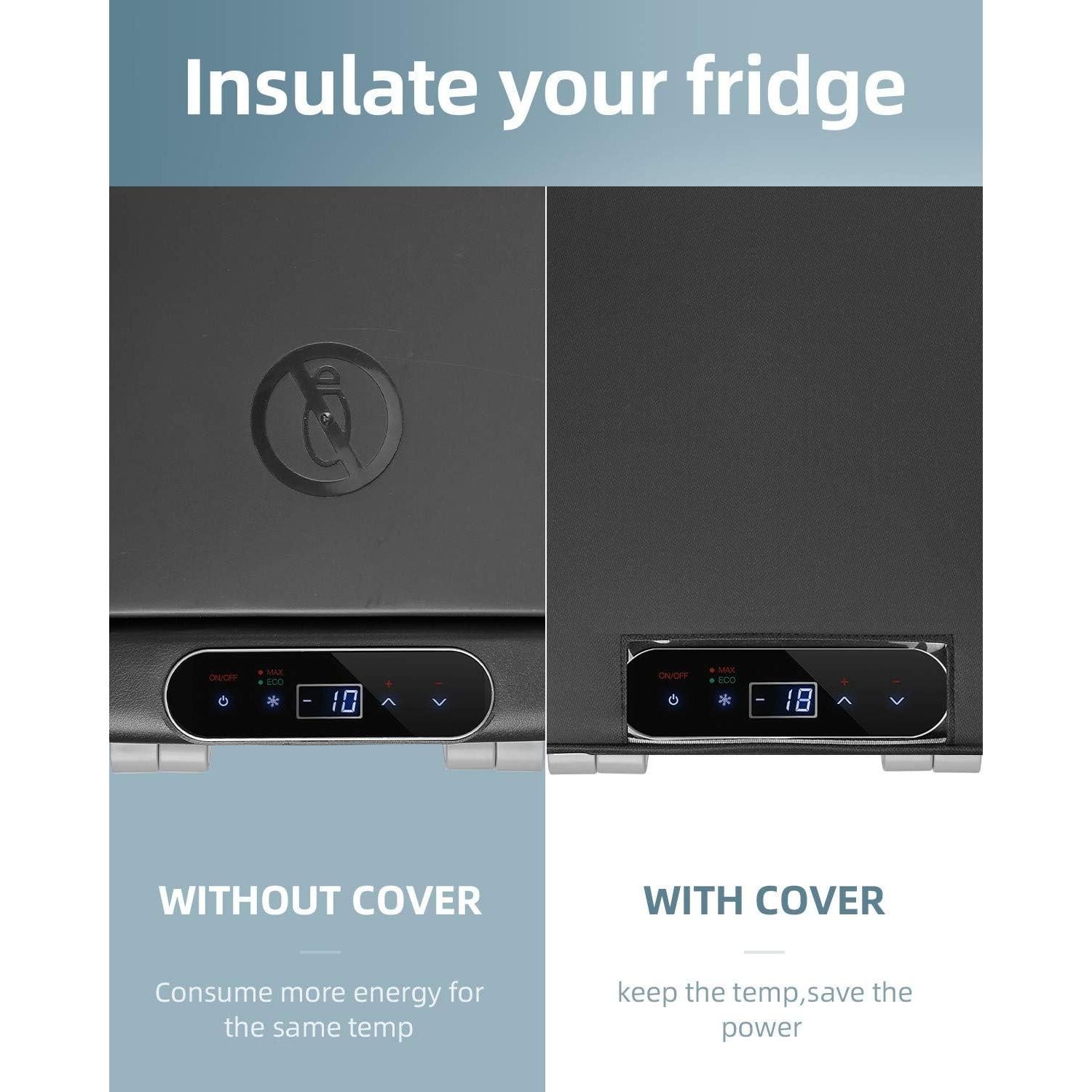 Cubierta Protectora Aislada BougeRV 53 Quart para Refrigerador