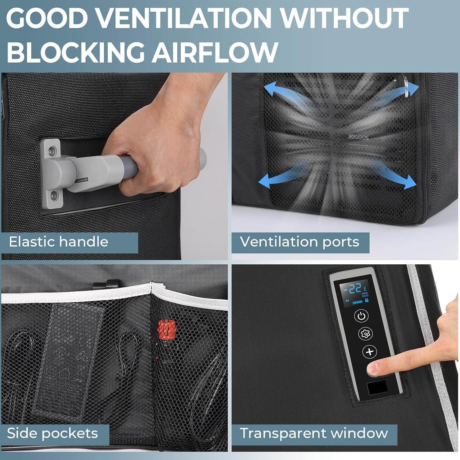 Cubierta Protectora Aislada BougeRV 53 Quart para Refrigerador