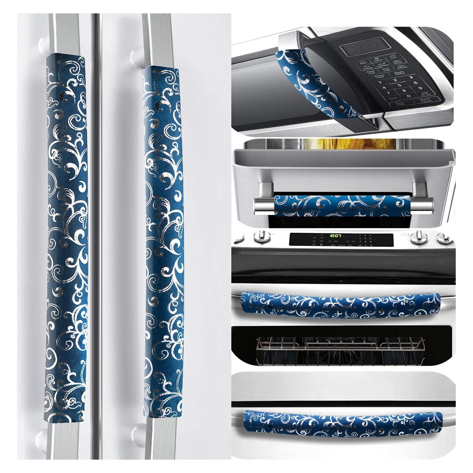 Cubiertas de Manijas Volecy 6 Piezas Terciopelo Azul Marino