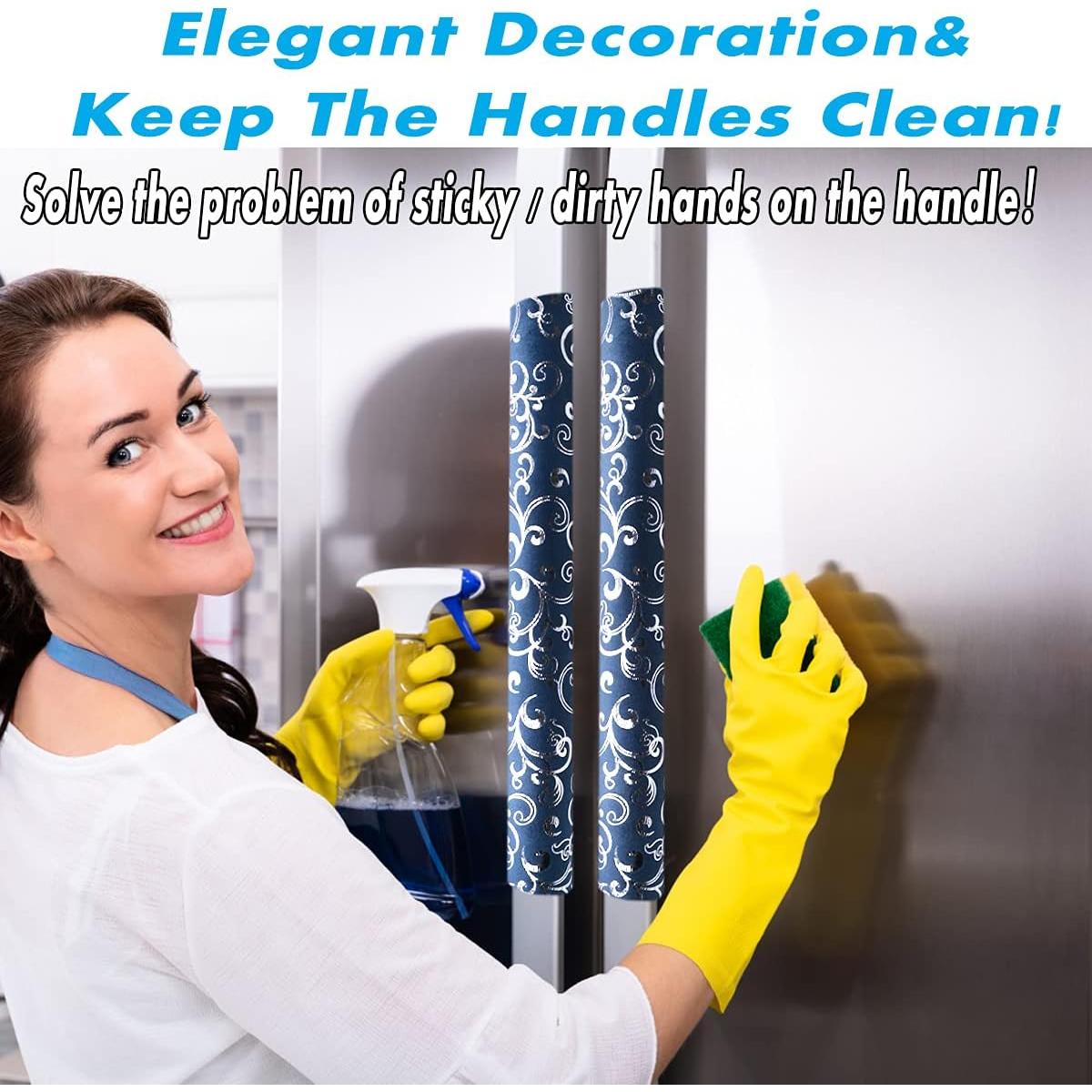 Cubiertas de Manijas Volecy 6 Piezas Terciopelo Azul Marino