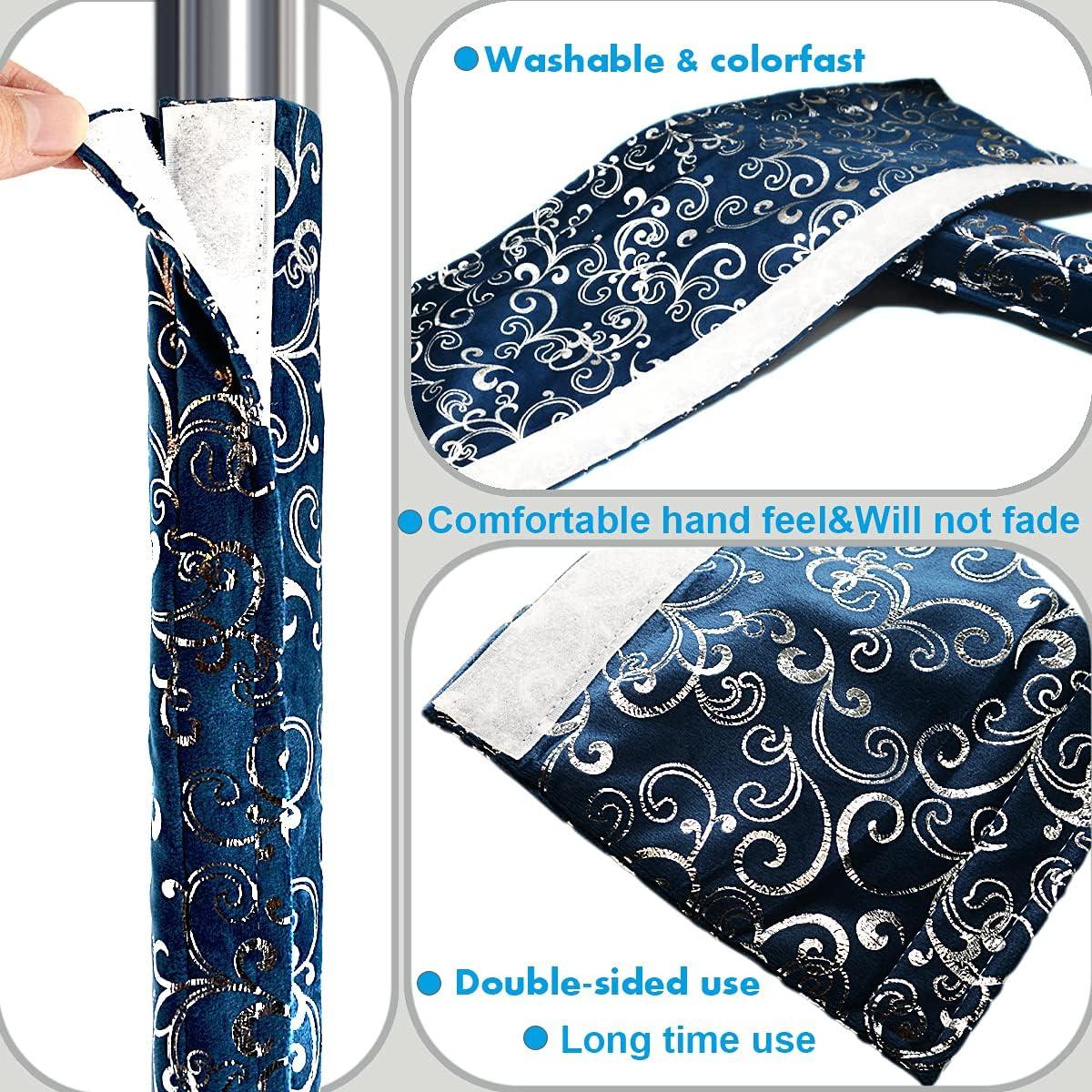 Cubiertas de Manijas Volecy 6 Piezas Terciopelo Azul Marino