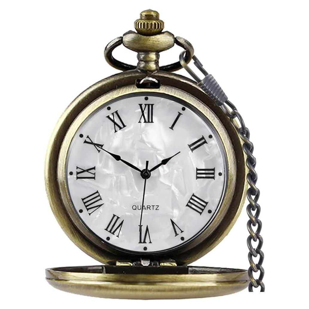 Reloj de bolsillo Tiong con cadena y grabado personalizado