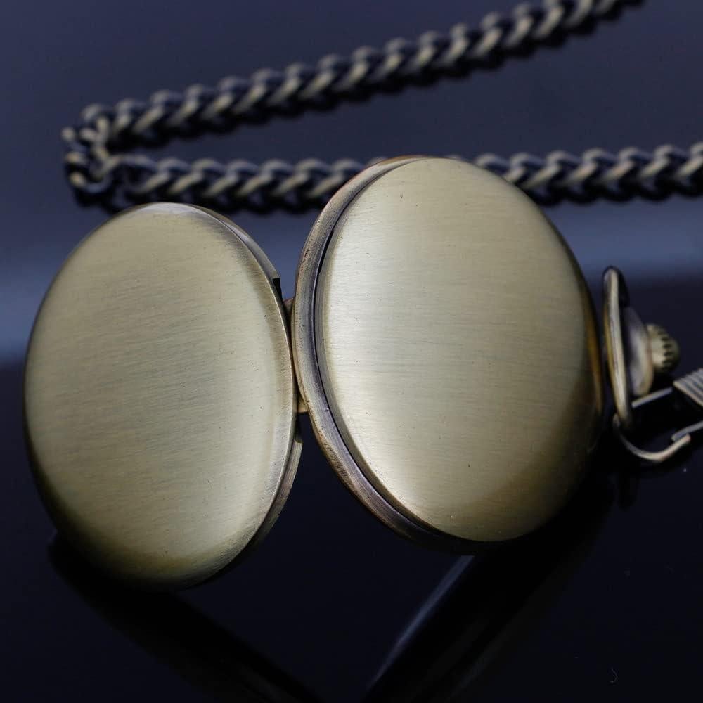 Reloj de bolsillo Tiong con cadena y grabado personalizado