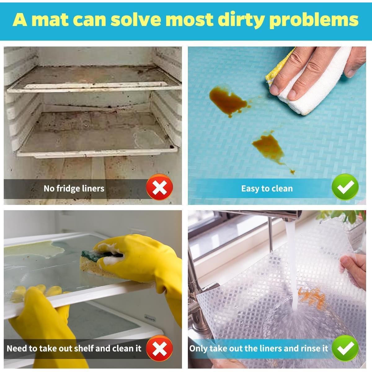 Mats para Refrigerador Bloss 30x198 cm, Lavables y Antideslizantes