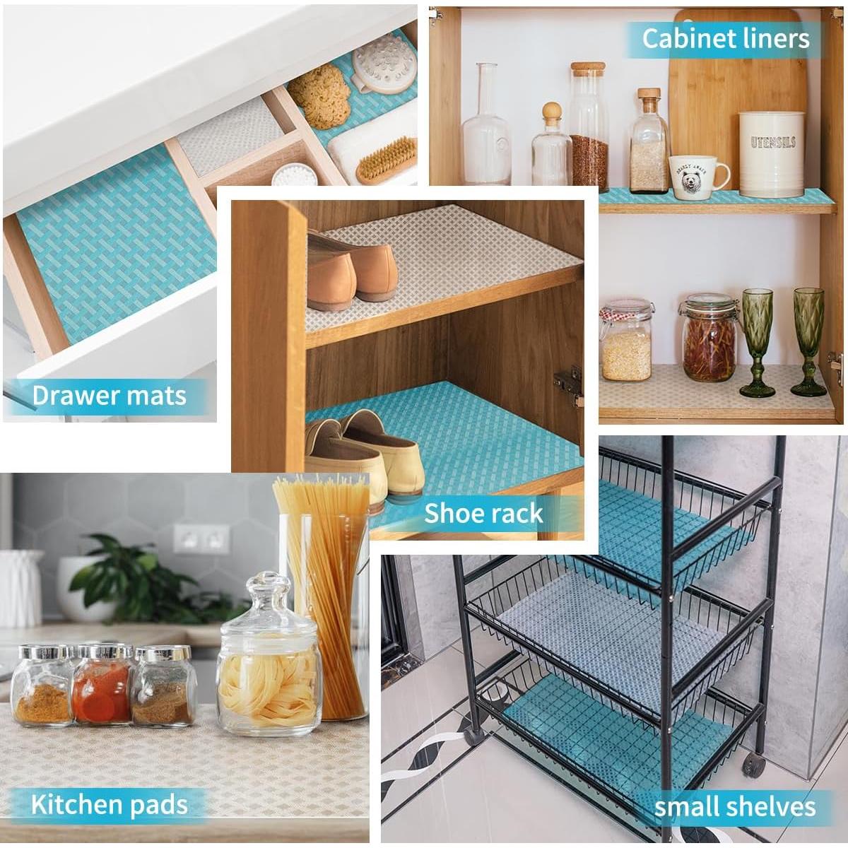 Mats para Refrigerador Bloss 30x198 cm, Lavables y Antideslizantes