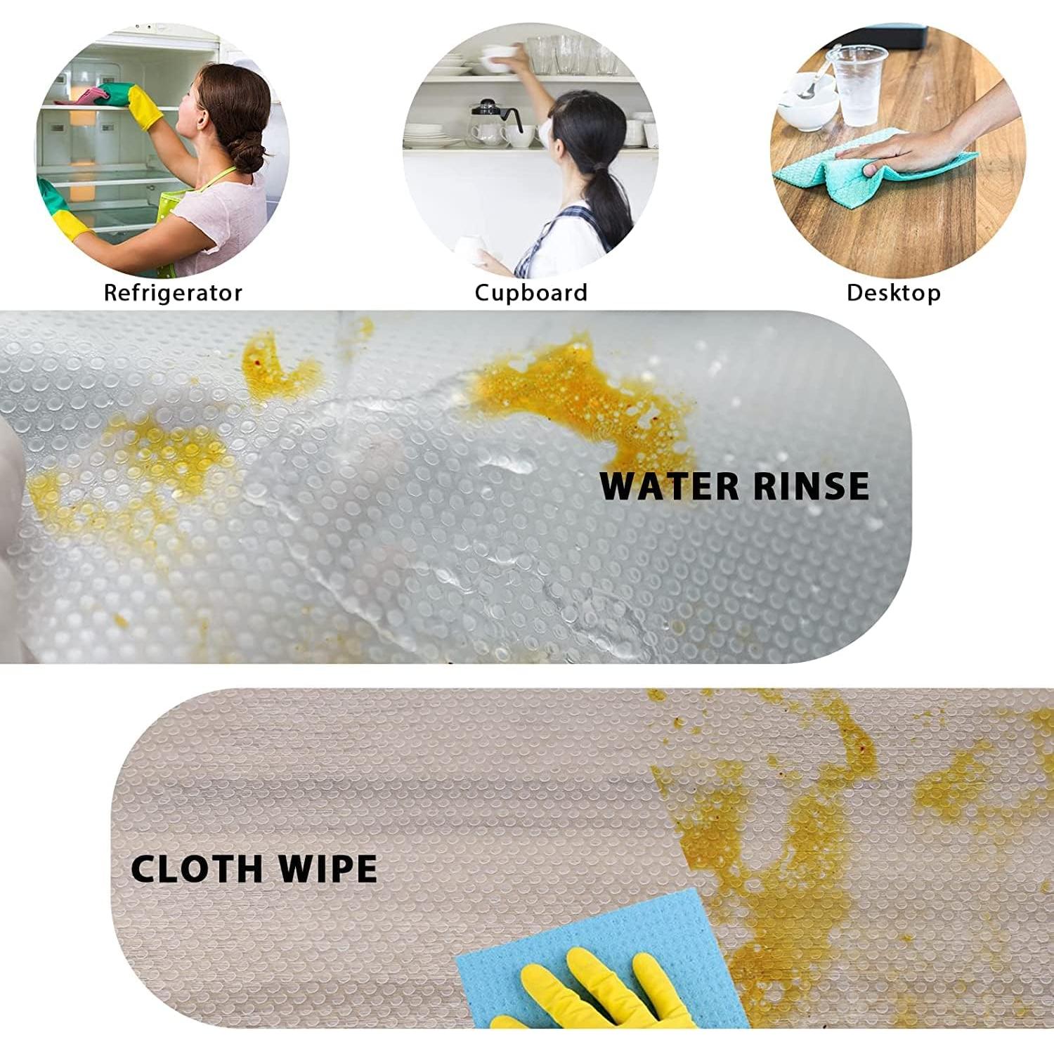 Paquete de 9 forros de nevera AKINLY lavables 45x30cm