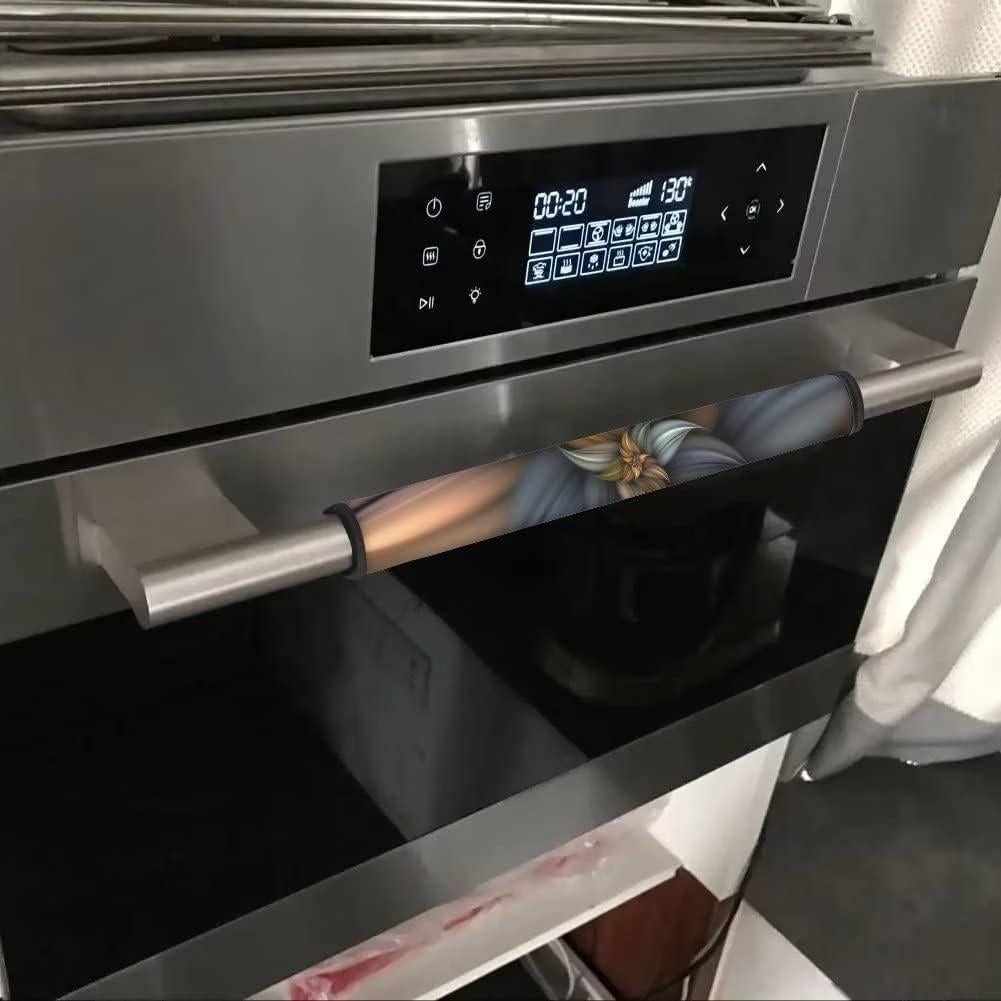 Juego de 6 fundas para manijas NETILGEN flor marrón