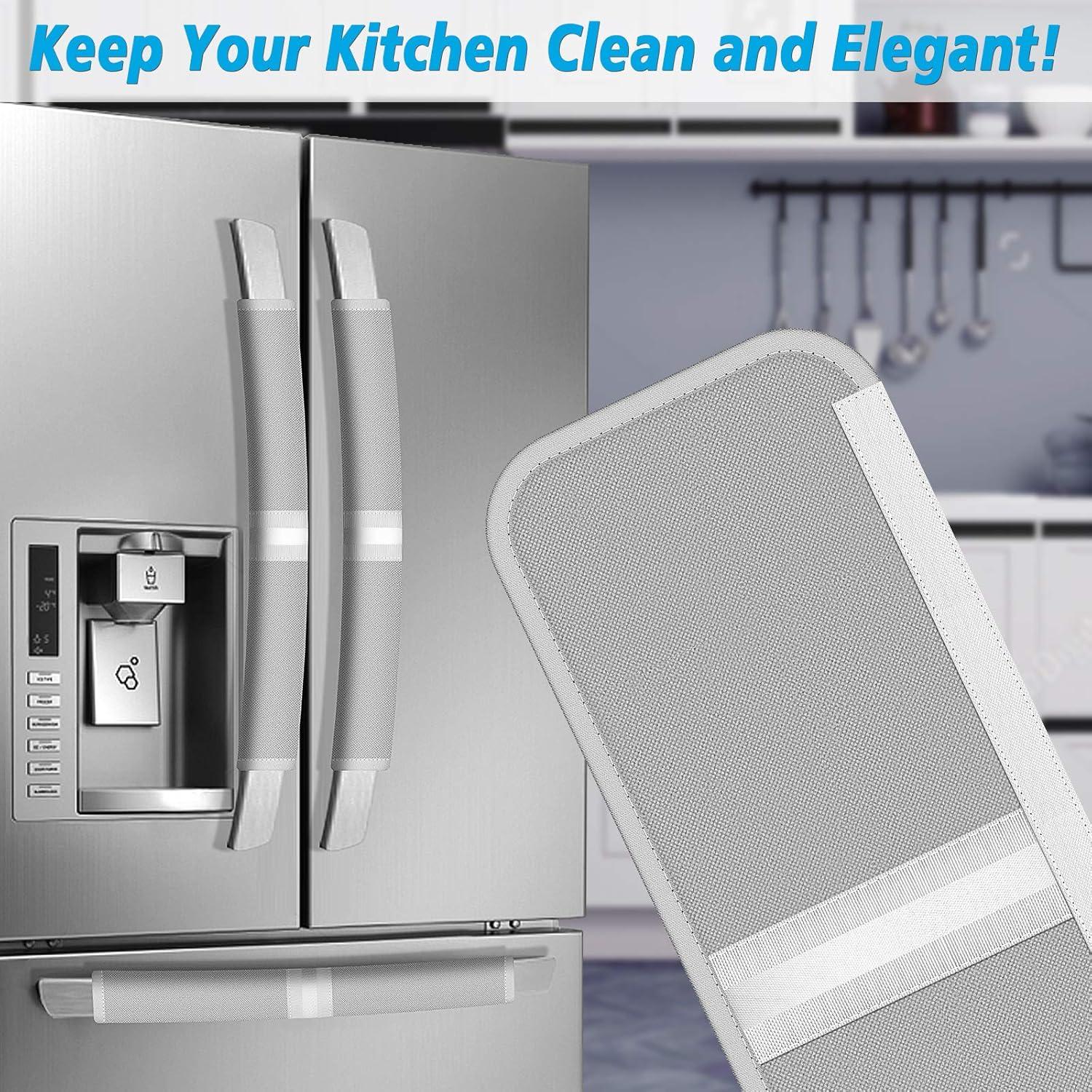 Cubiertas para Manijas de Refrigerador Miss.Silk 5PCS Gris