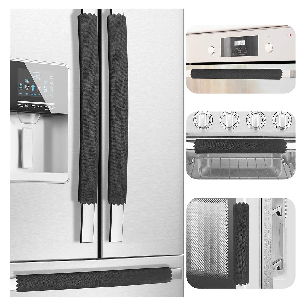 Cubiertas para Manijas de Refrigerador MRKG 6 Unidades Negro