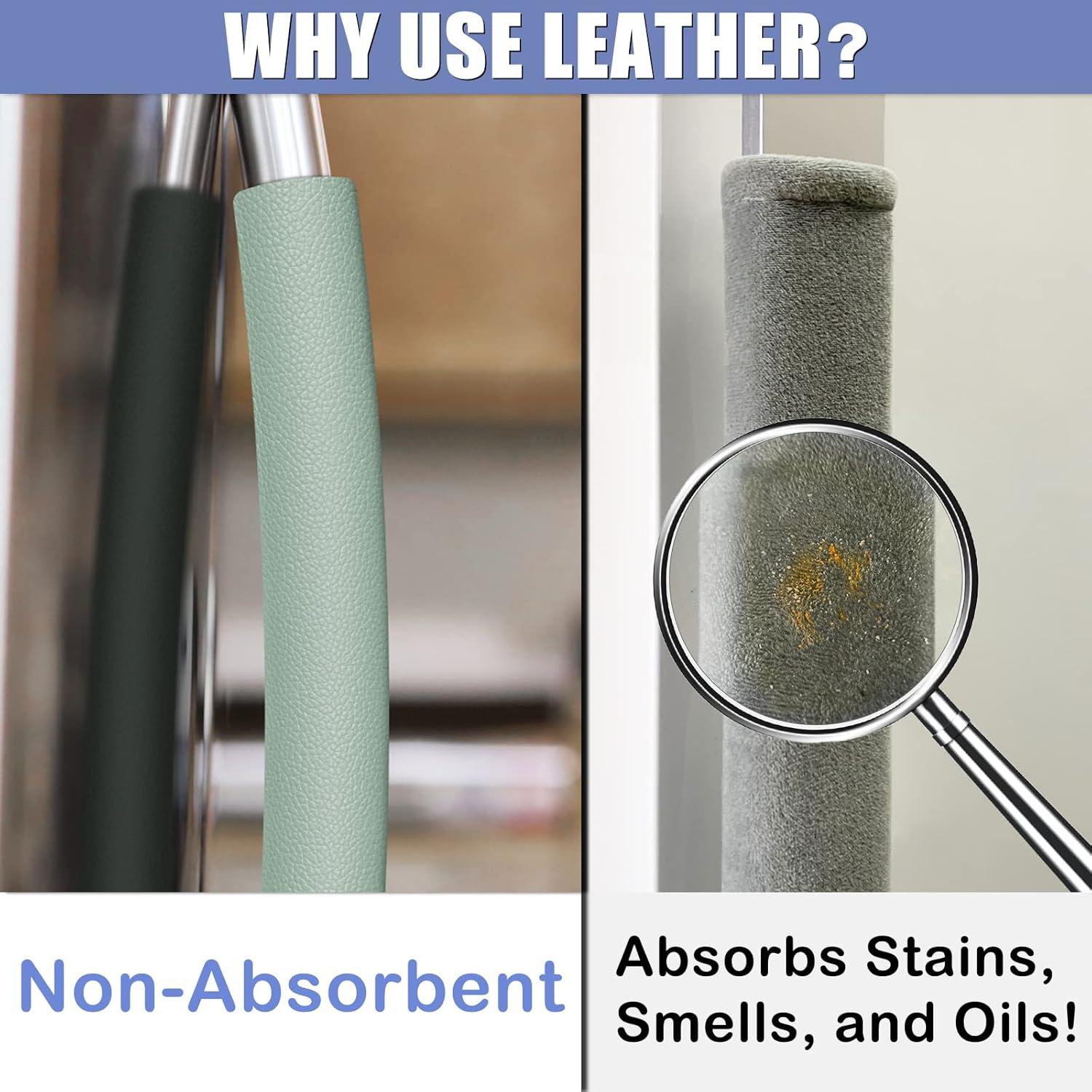 Cubiertas de Manijas de Refrigerador Metonsto 5 Piezas Verde Menta