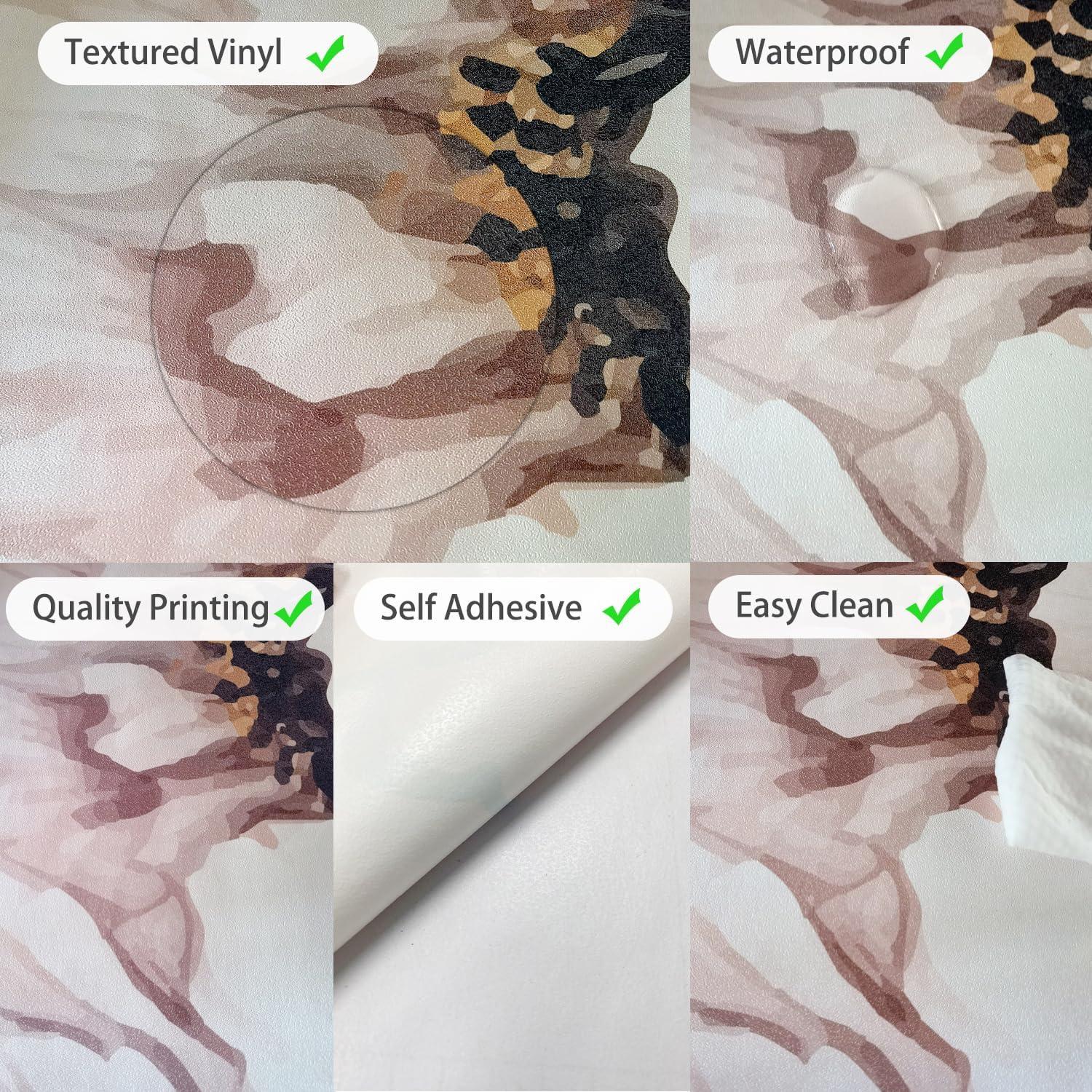 Calcomanía Autoadhesiva Refrigerador funlife Peonía Vintage 56x163cm