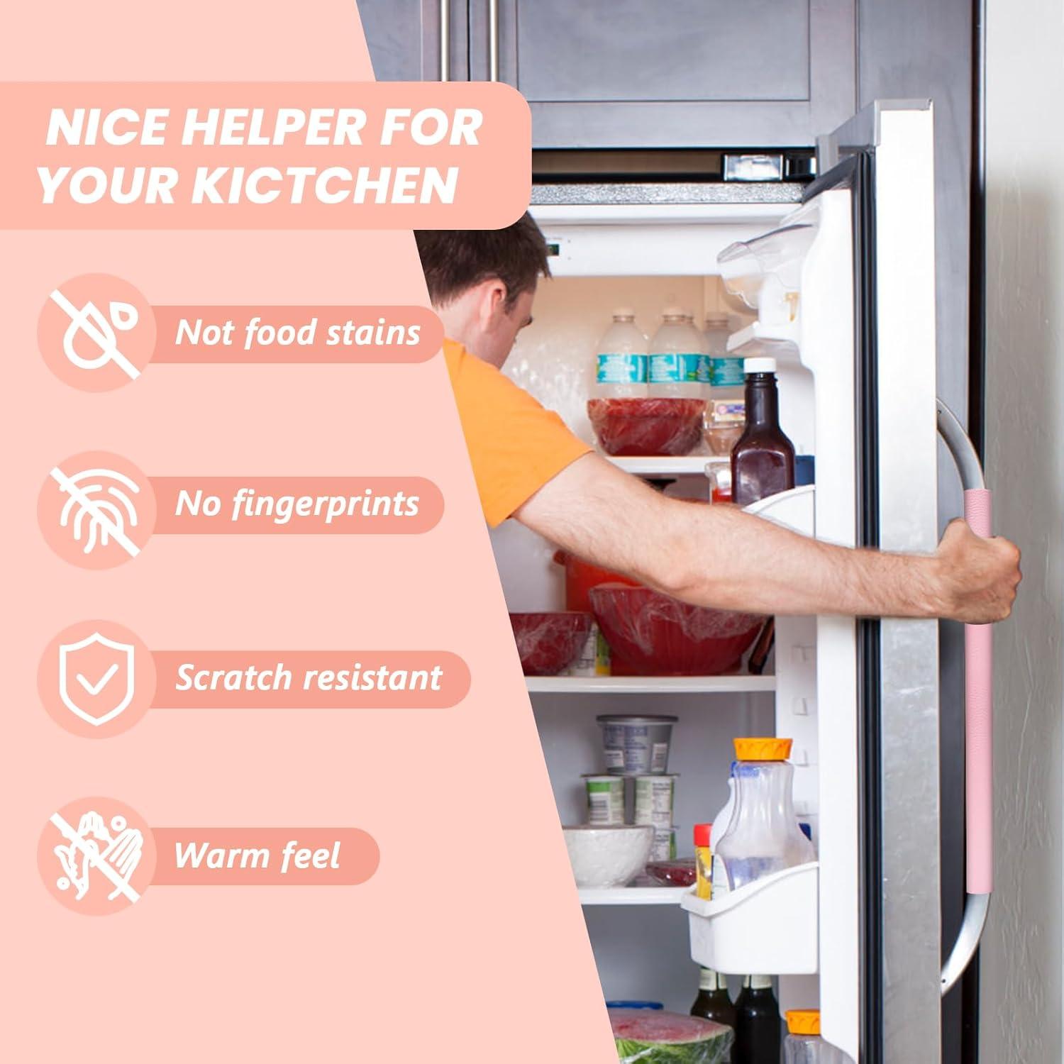 Cubiertas de Manijas de Refrigerador Windspeed 6 Piezas Rosa