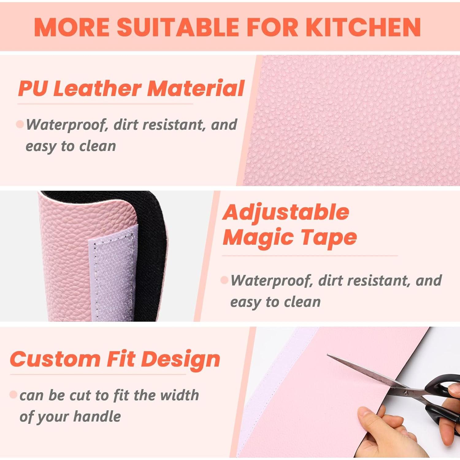 Cubiertas de Manijas de Refrigerador Windspeed 6 Piezas Rosa