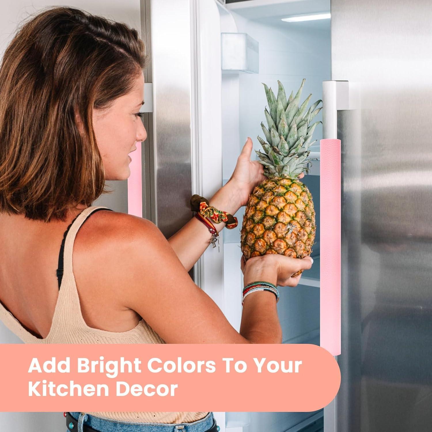 Cubiertas de Manijas de Refrigerador Windspeed 6 Piezas Rosa