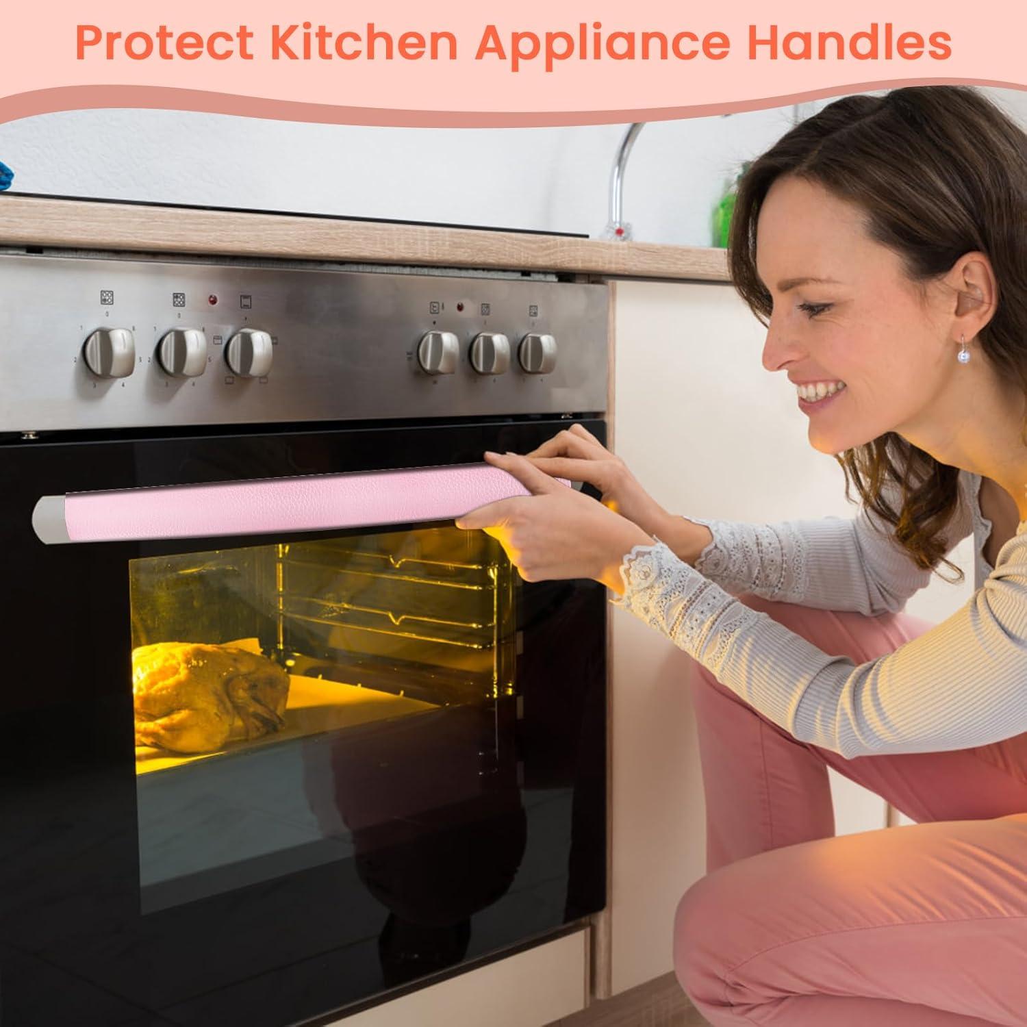 Cubiertas de Manijas de Refrigerador Windspeed 6 Piezas Rosa