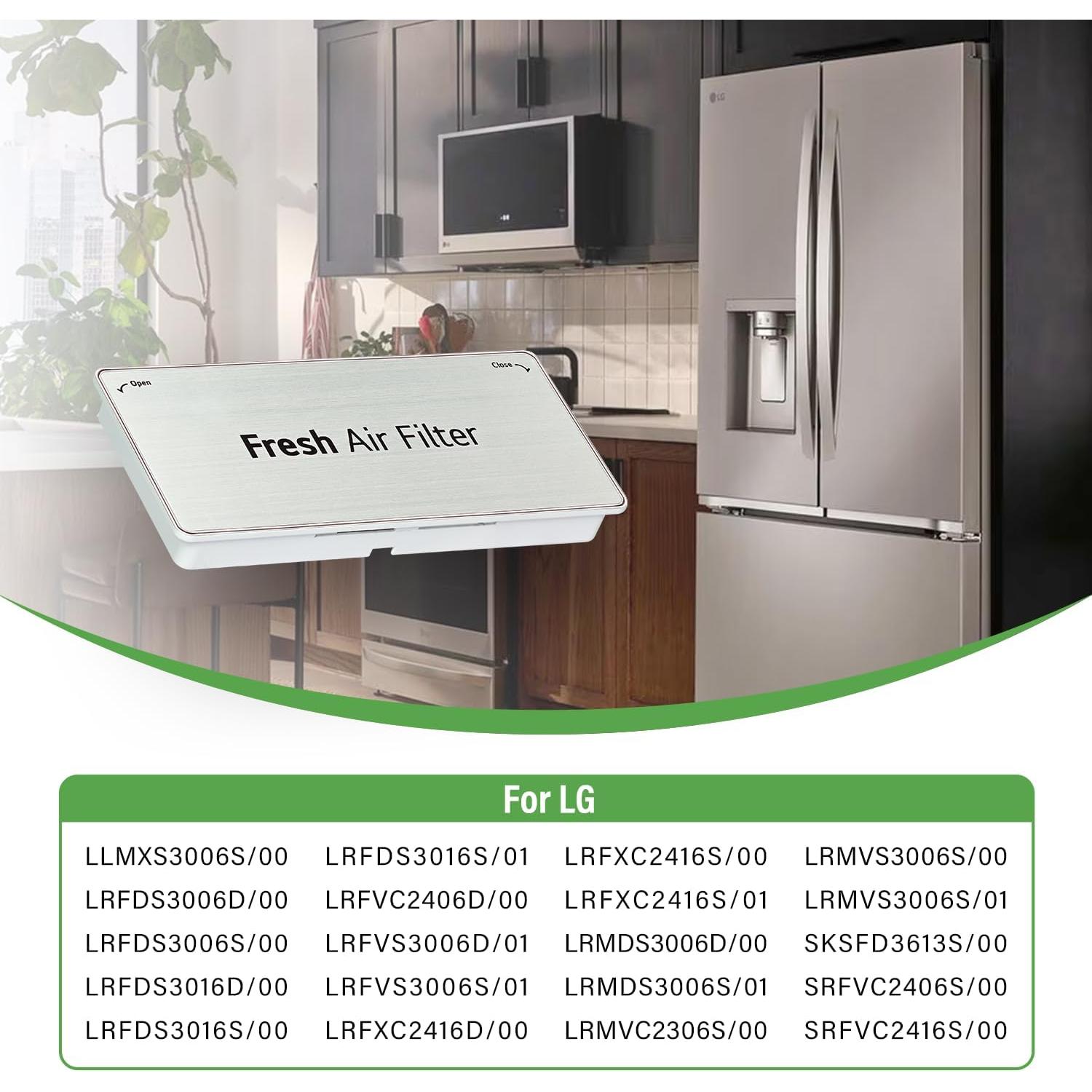 Cubierta Filtro Aire Refrigerador LG ADQ75493301 19.8x9.9cm