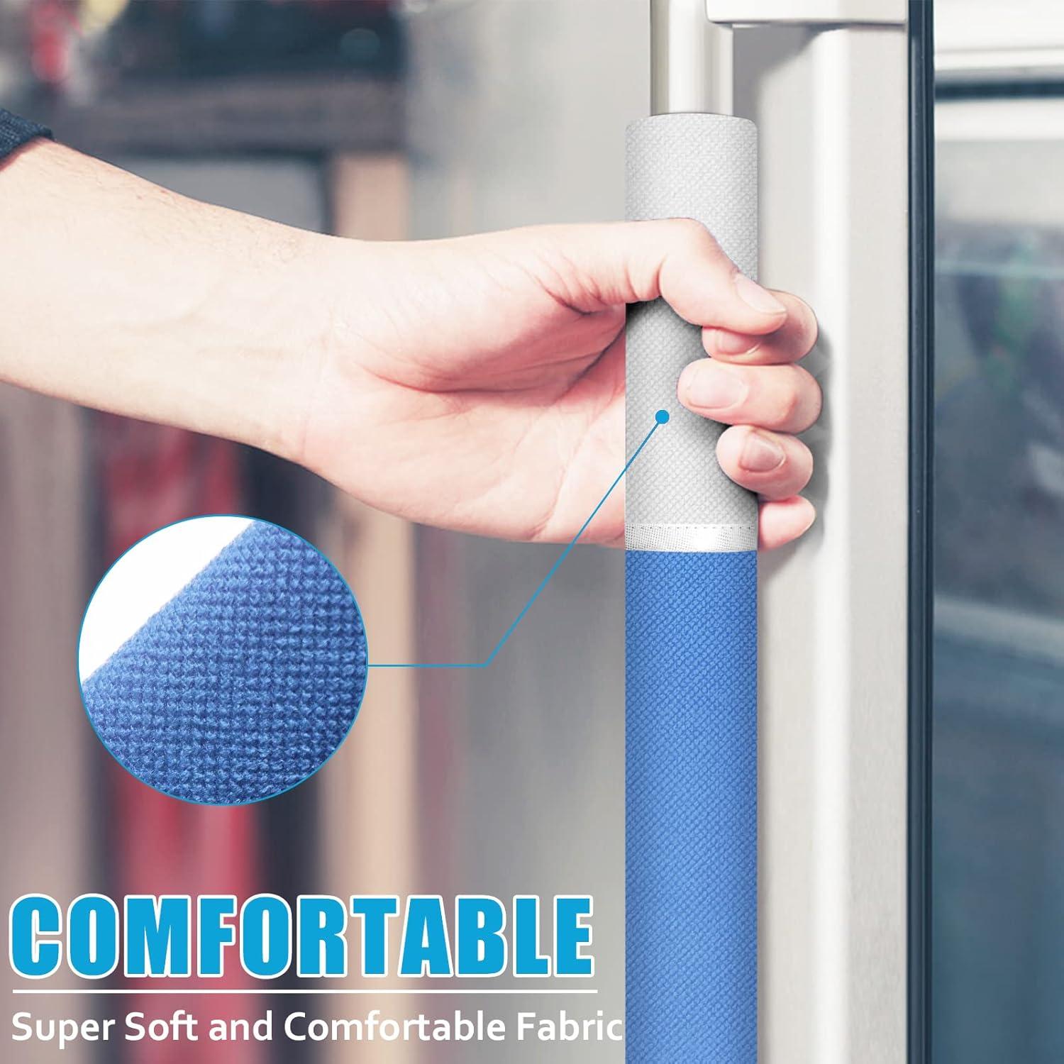 Cubiertas para Manijas de Refrigerador ELCOOR 5PCS Azul/Gris