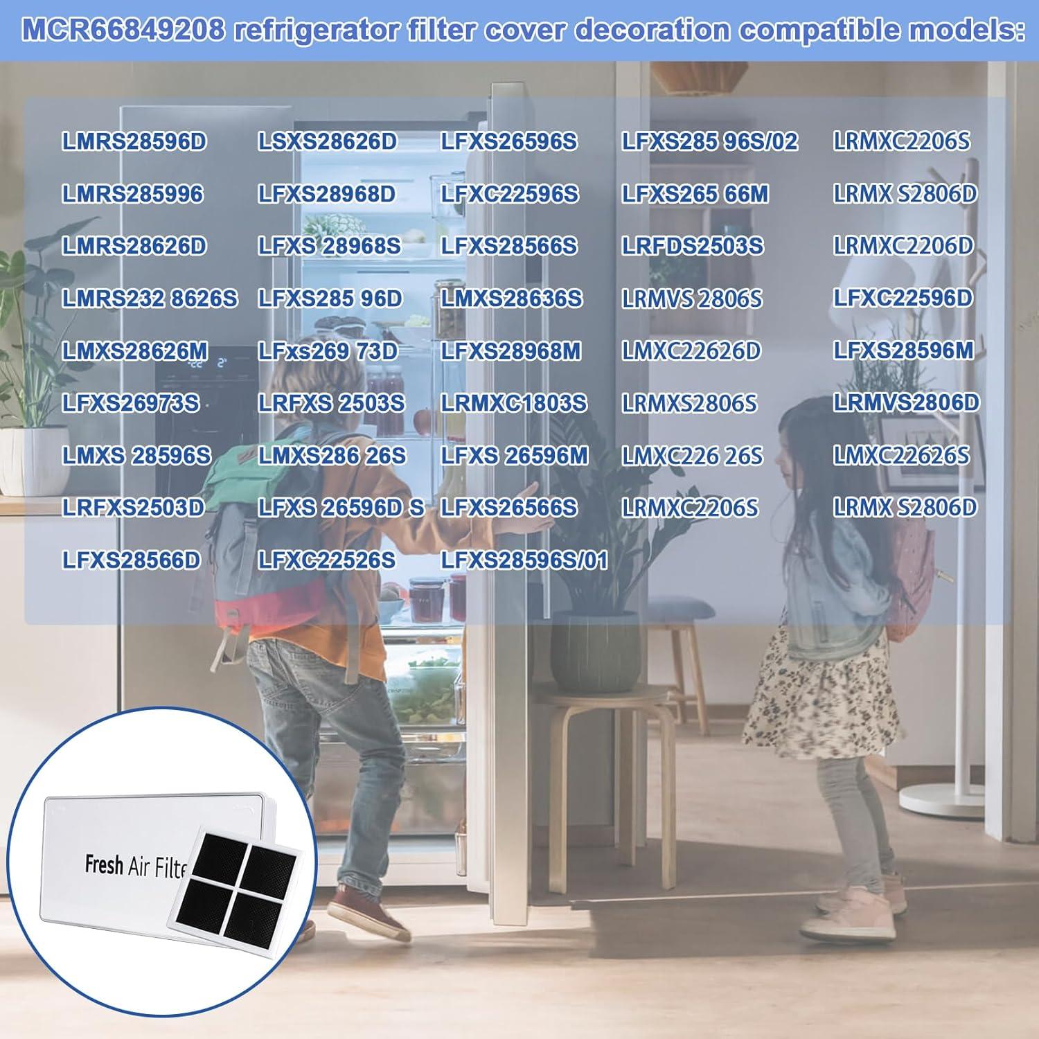 Cubierta Filtro de Aire Refrigerador LG MCR66849208 LT120F