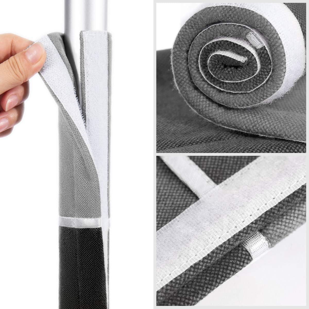 Cubiertas de Manijas de Refrigerador Miracle.M 2 Piezas Gris/Negro