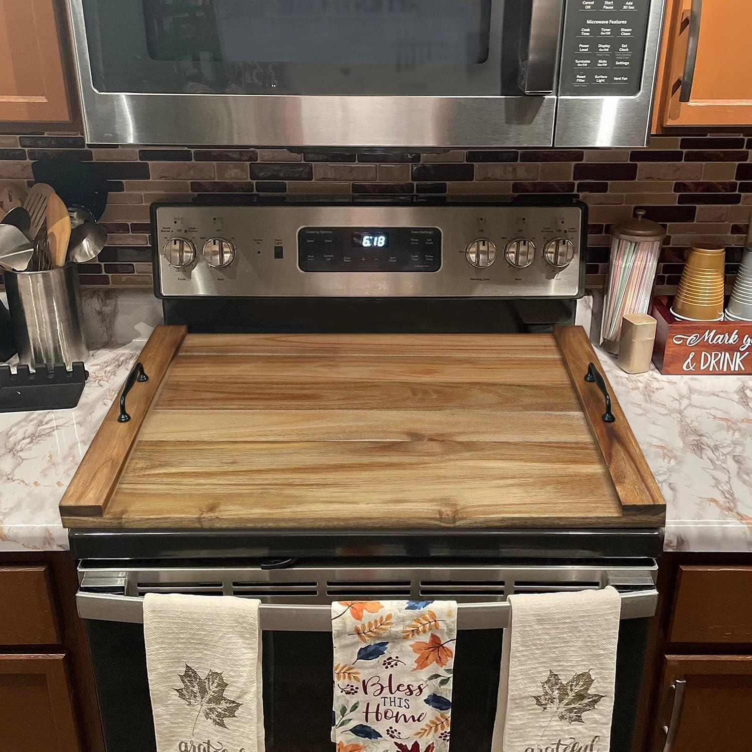 Cubierta de Estufa Noodle Board Gashell Madera Acacia 75x56 cm