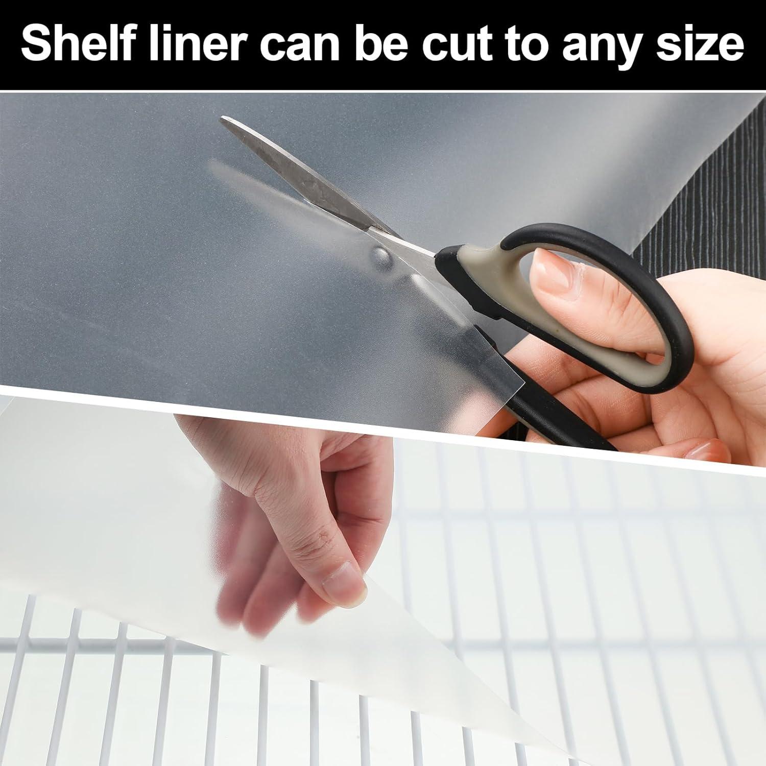 Forros de Estante Barydat 4 Pcs 30x122 cm Transparentes