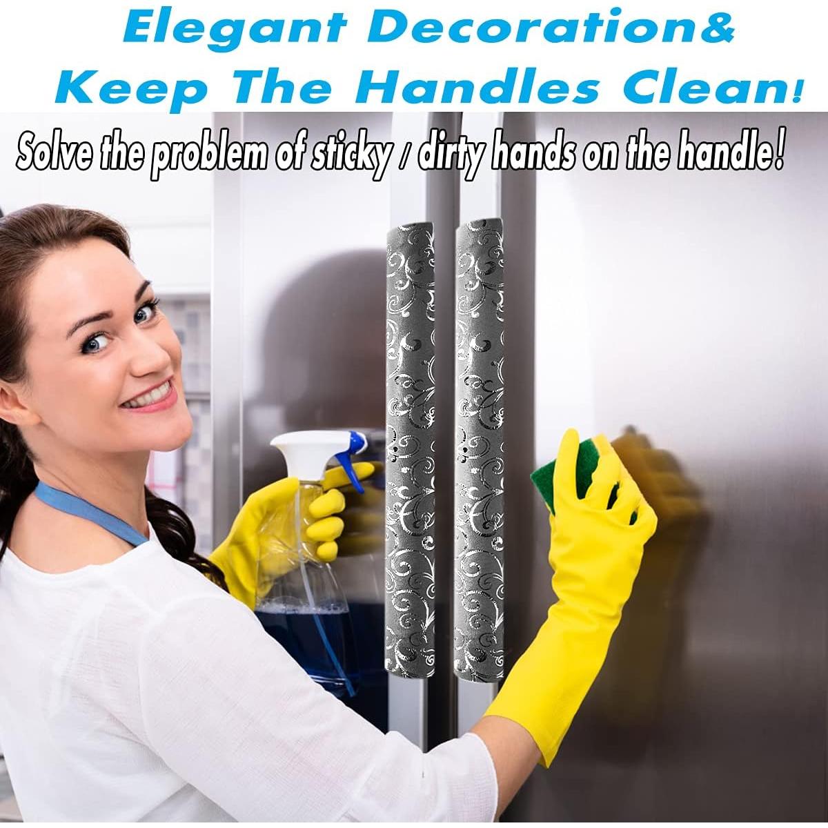 Cubiertas de Manijas de Refrigerador Volecy, Juego de 6 Tela