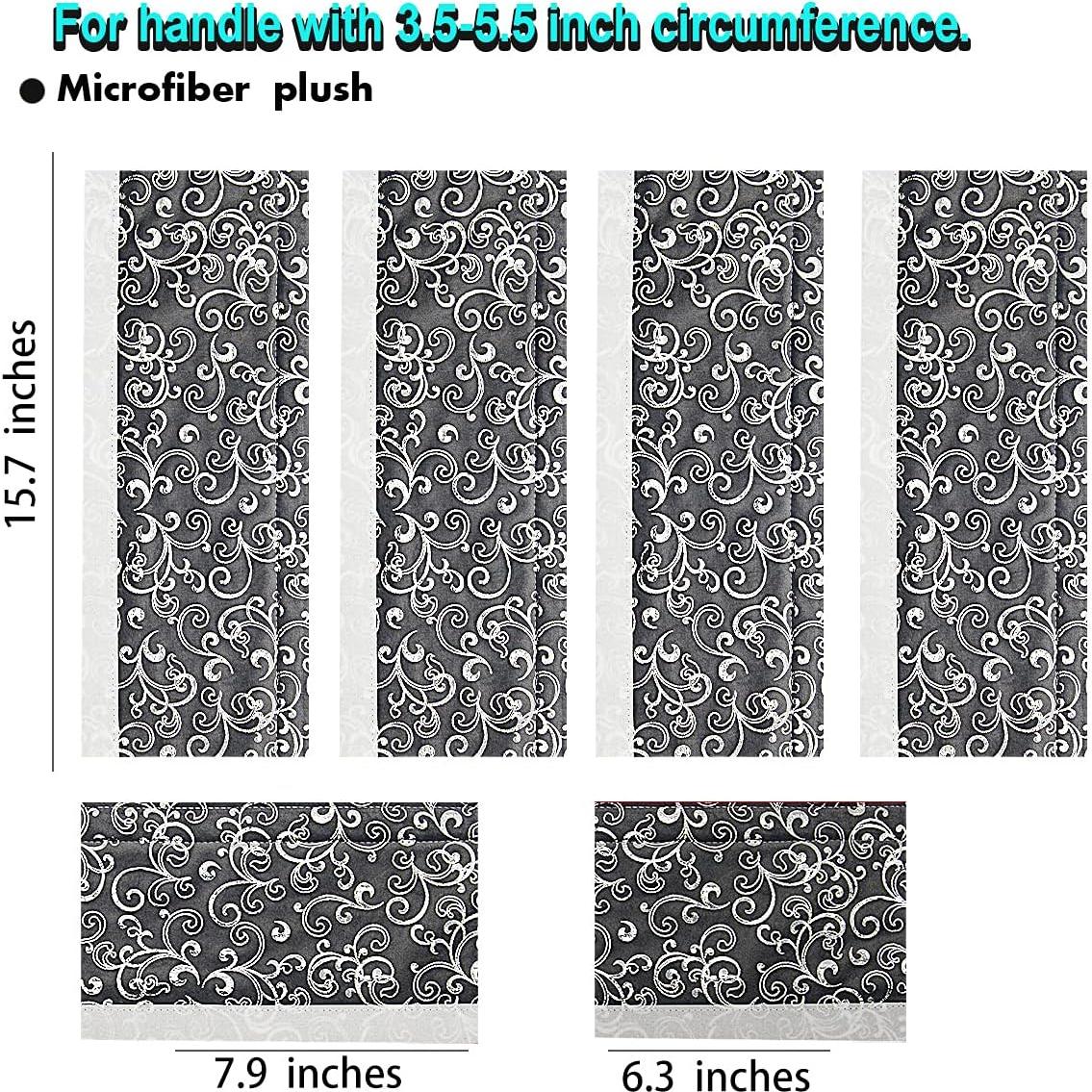 Cubiertas de Manijas de Refrigerador Volecy, Juego de 6 Tela