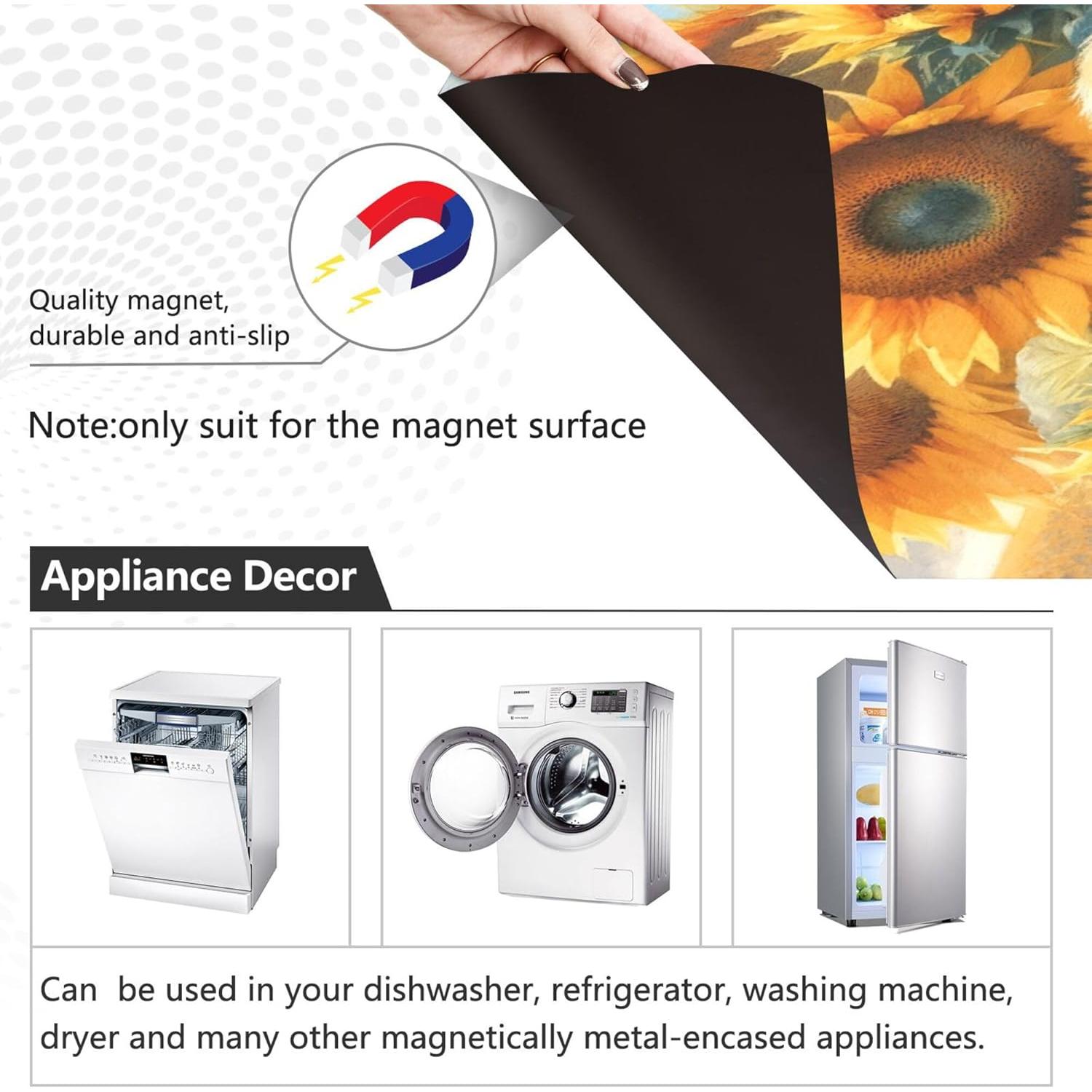 Cubierta Magnética Exnundod 58x66 cm Vaca para Lavavajillas