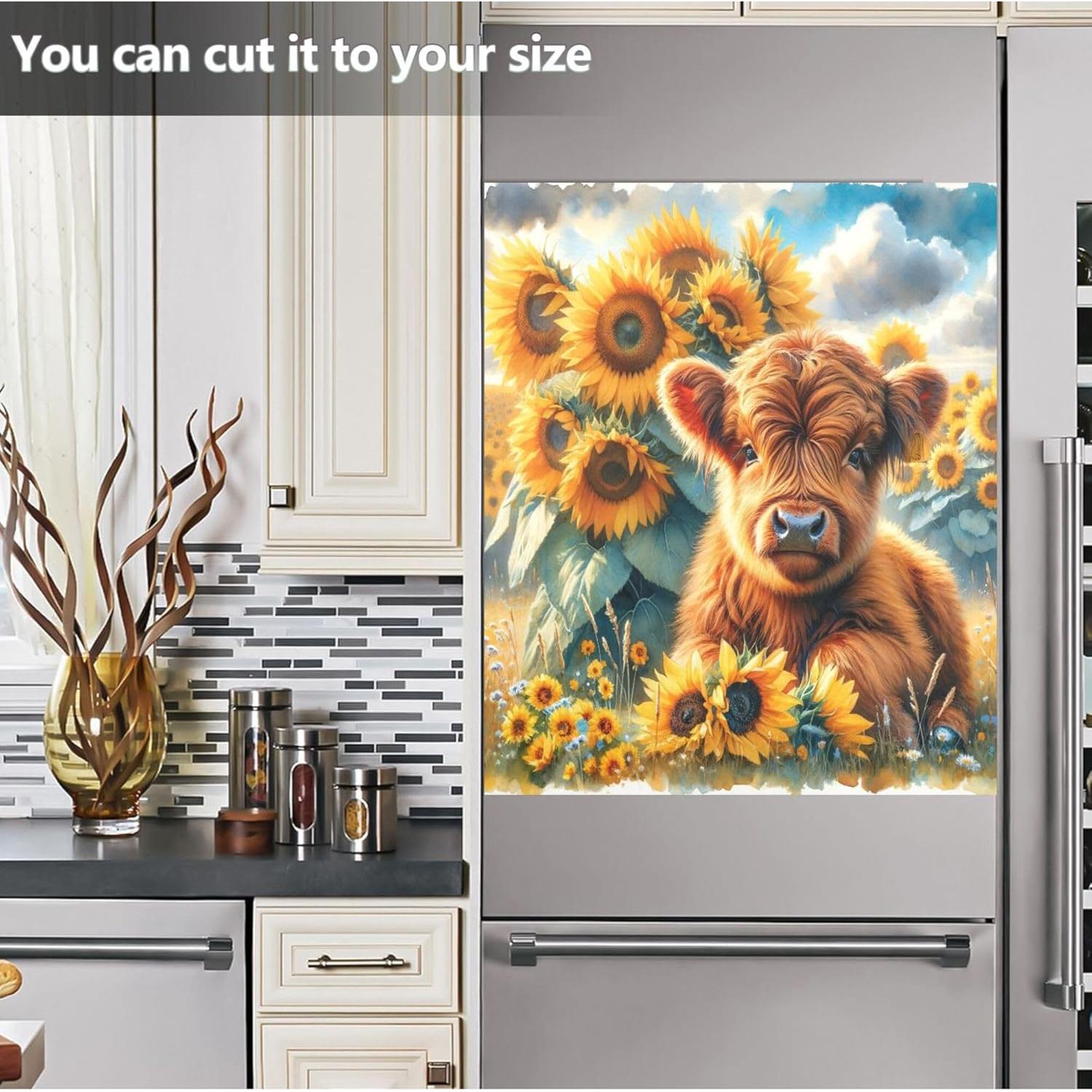 Cubierta Magnética Exnundod 58x66 cm Vaca para Lavavajillas