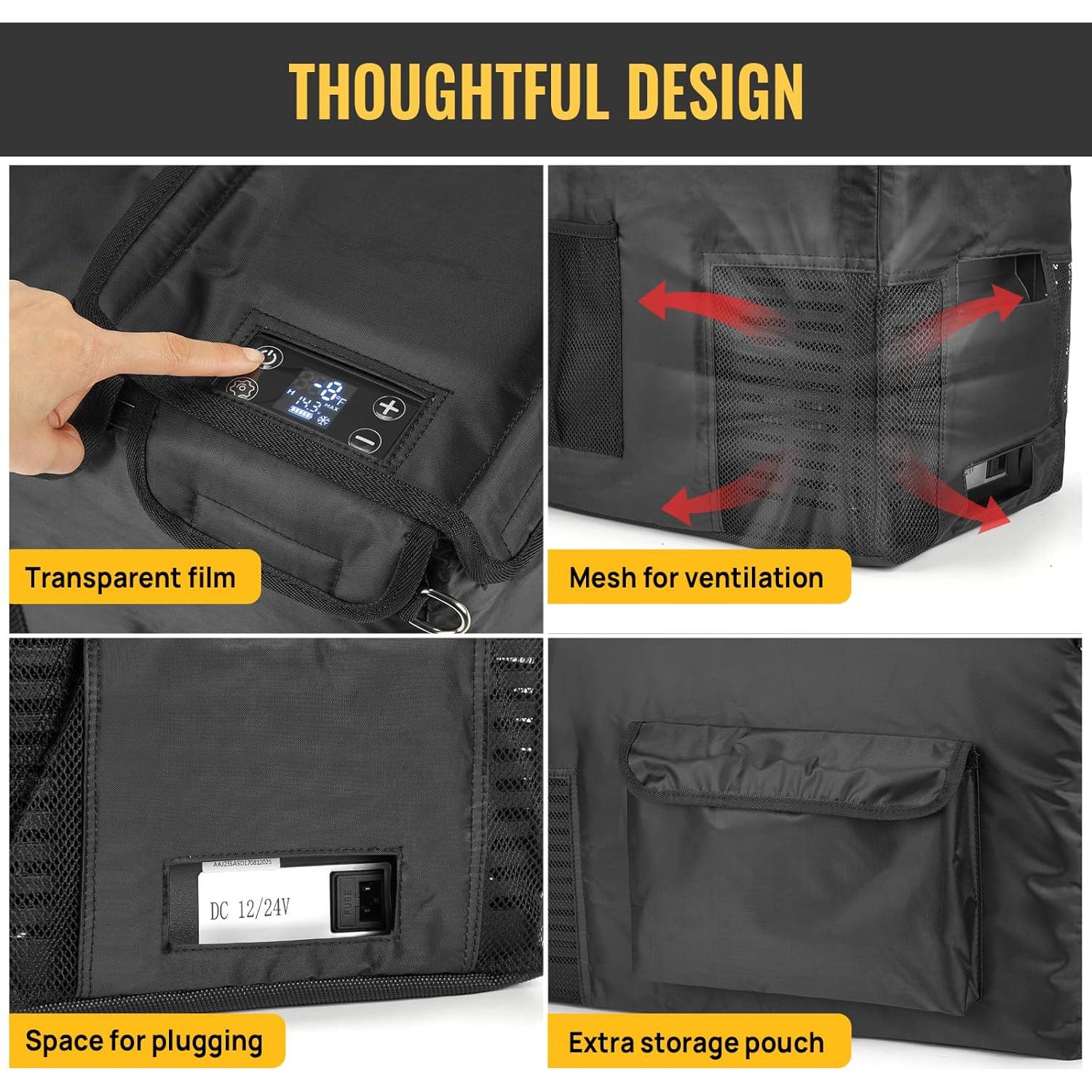 Cubierta Protectora BougeRV CRPRO 30QT Aislante Negra