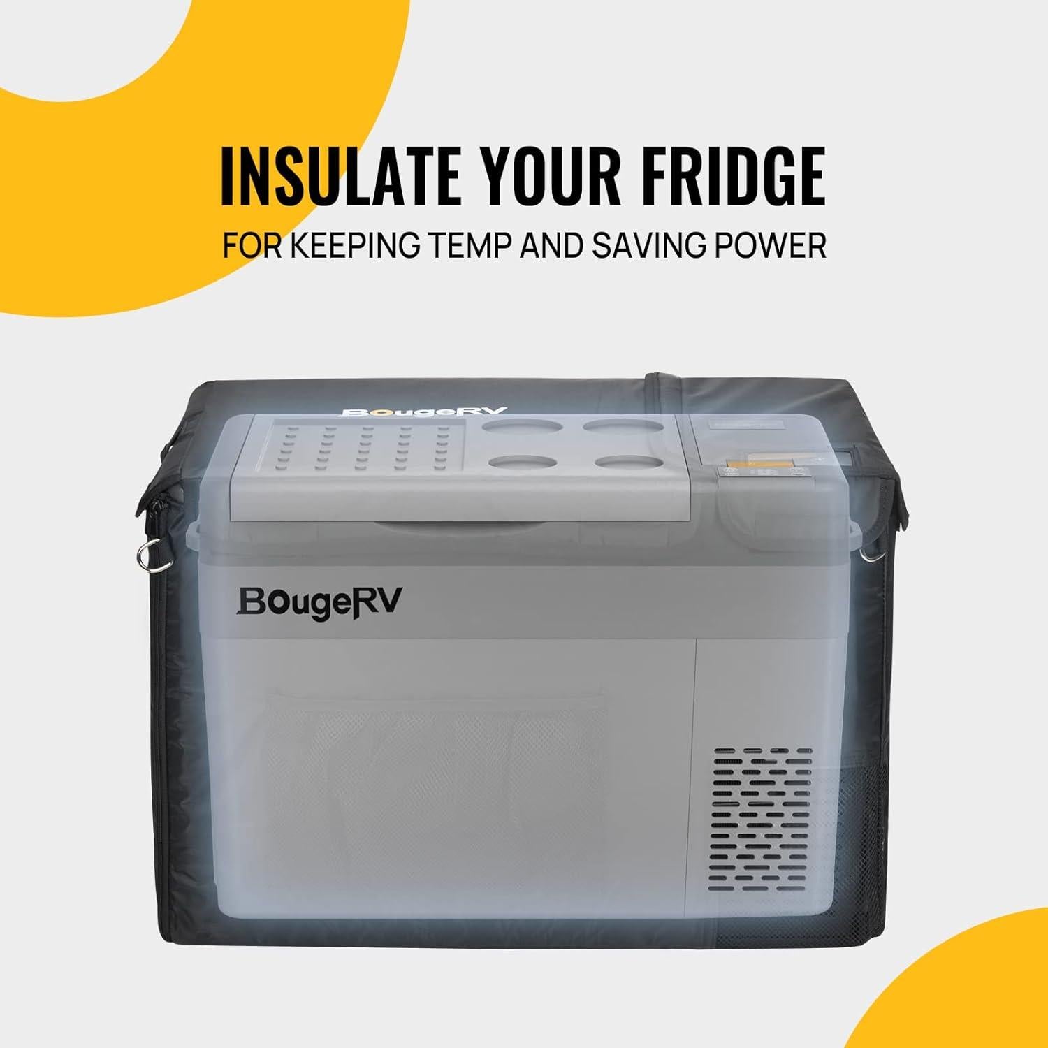 Cubierta Protectora BougeRV CRPRO 30QT Aislante Negra