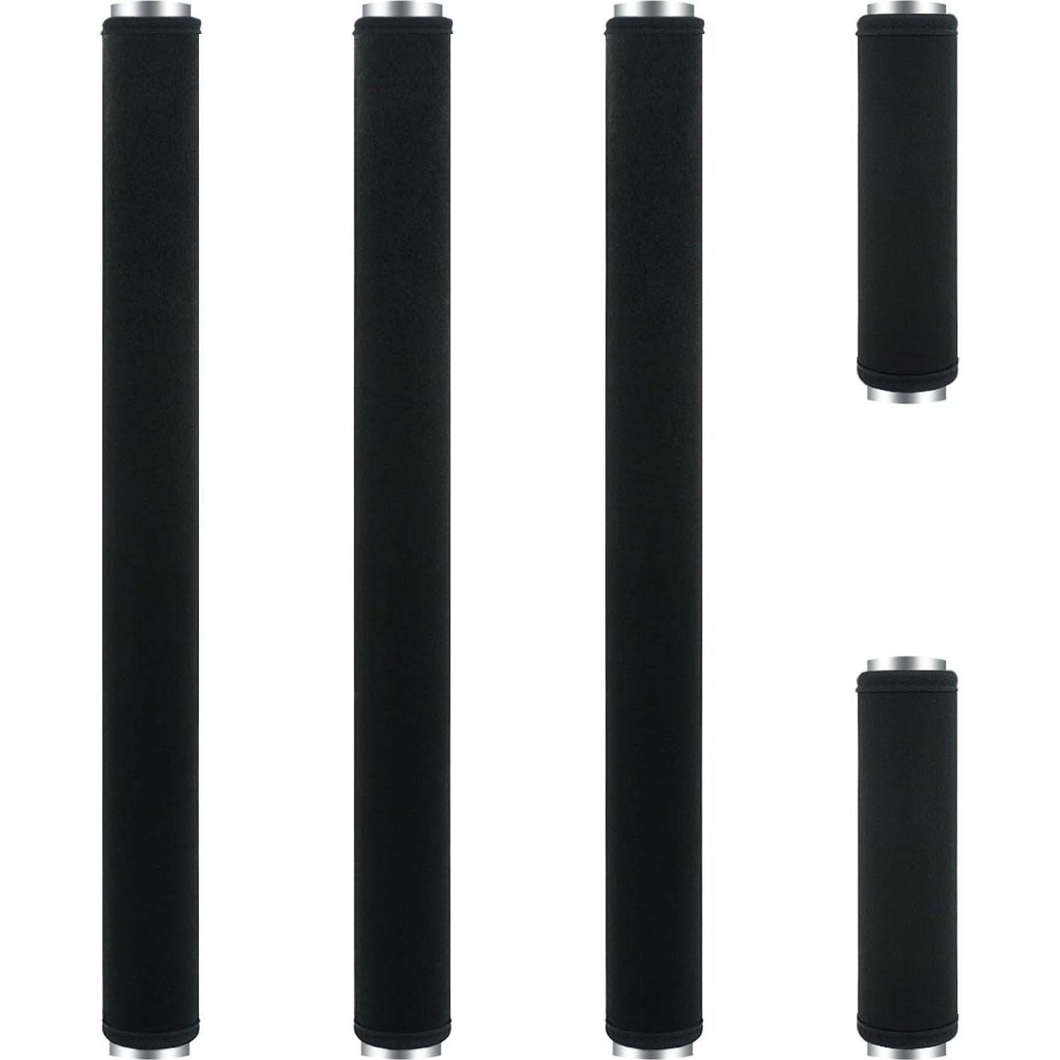 Cubiertas de mango ZAWAGIIK 5 piezas Neopreno Negro