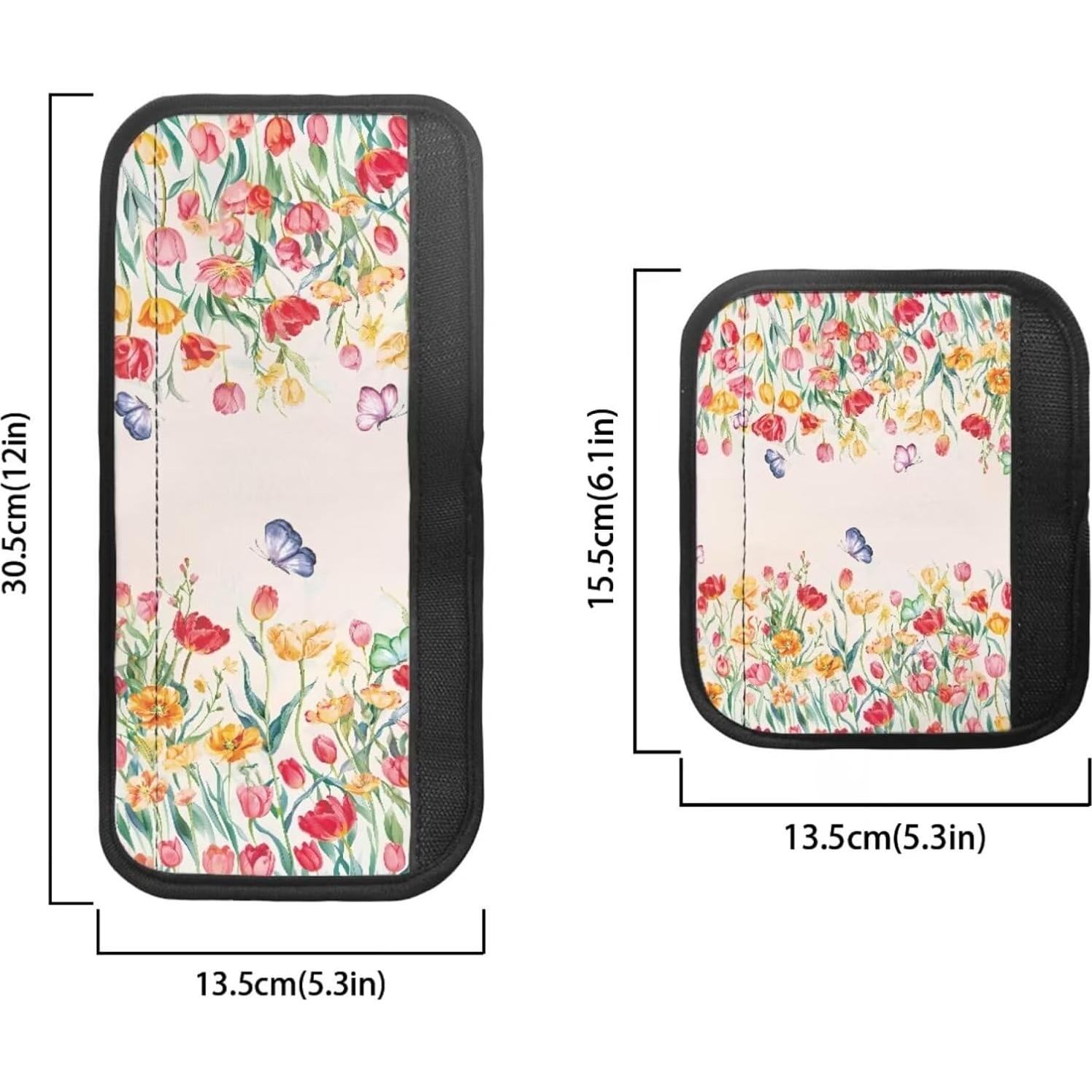 Juego de Fundas para Manijas HUISEFOR 4 Piezas Floral