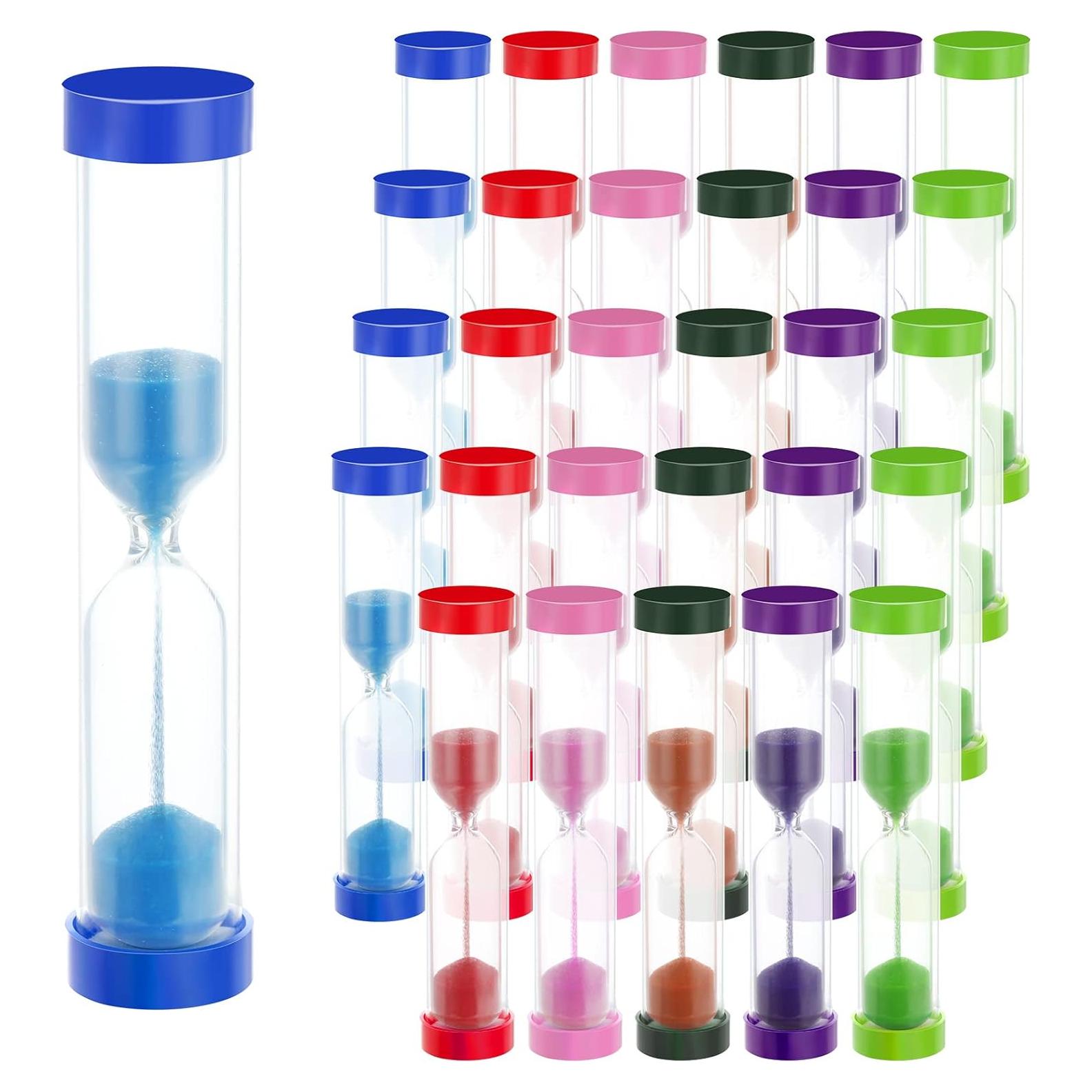 Temporizadores de Arena Fabbay 40 Piezas 2 Minutos Coloridos