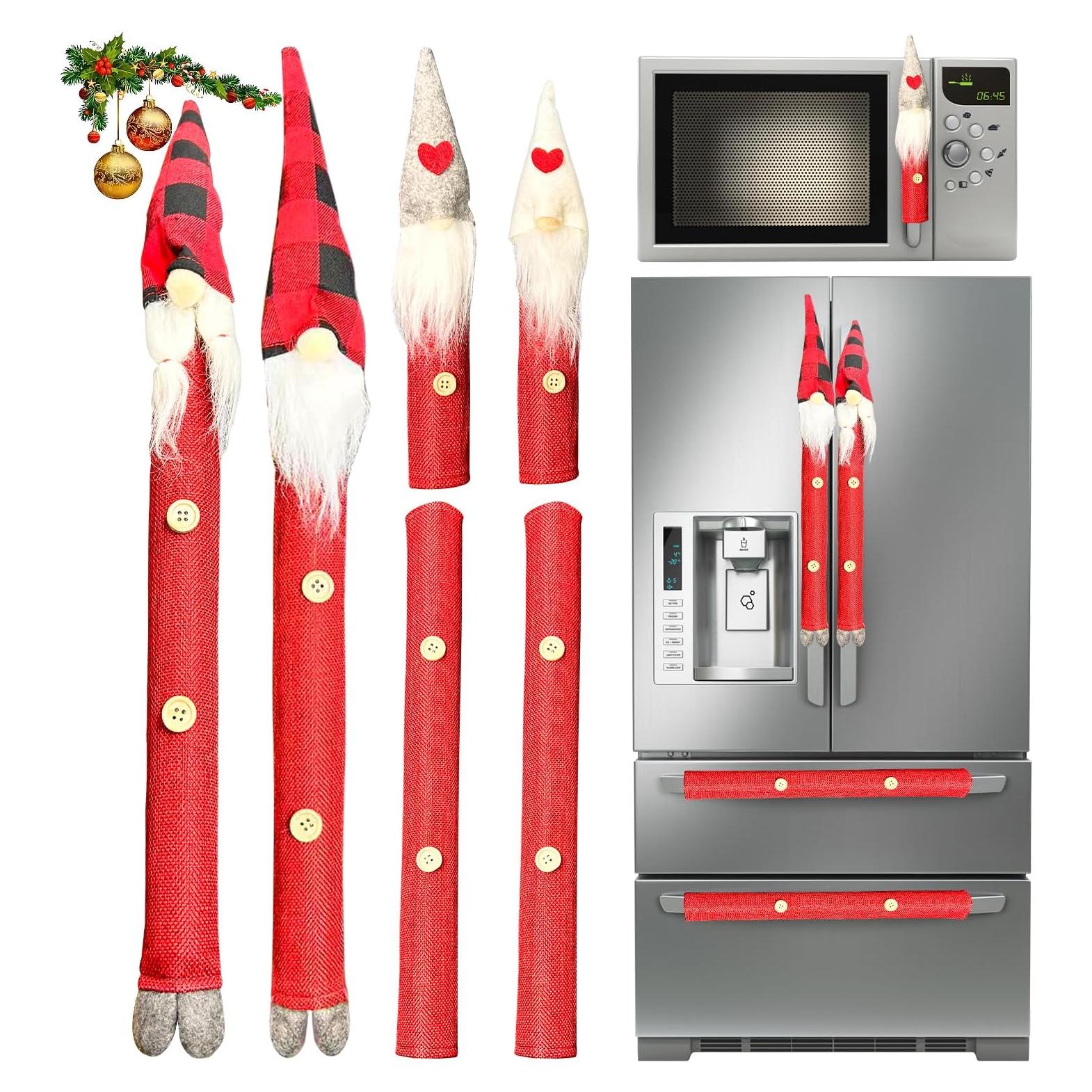 Cubiertas de Manijas de Refrigerador Navidad IELEK 6 Pzas