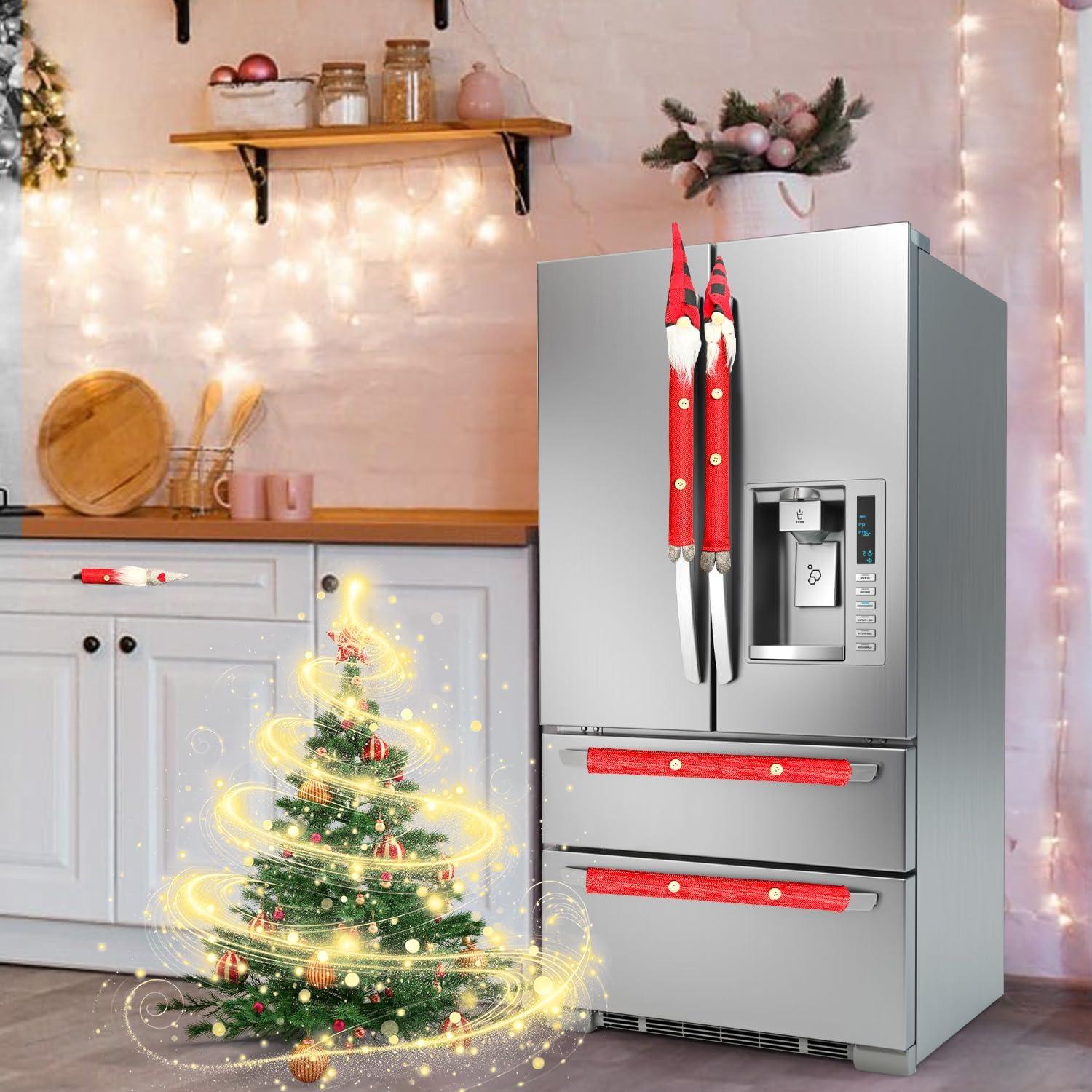 Cubiertas de Manijas de Refrigerador Navidad IELEK 6 Pzas