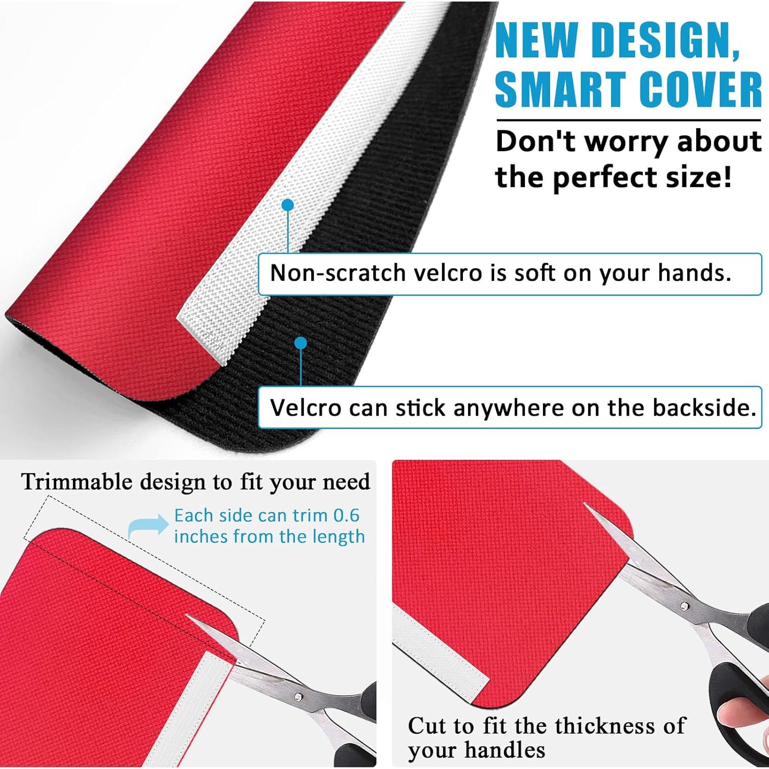 Cubiertas de Manijas de Refrigerador ELCOOR 6 Piezas Rojo