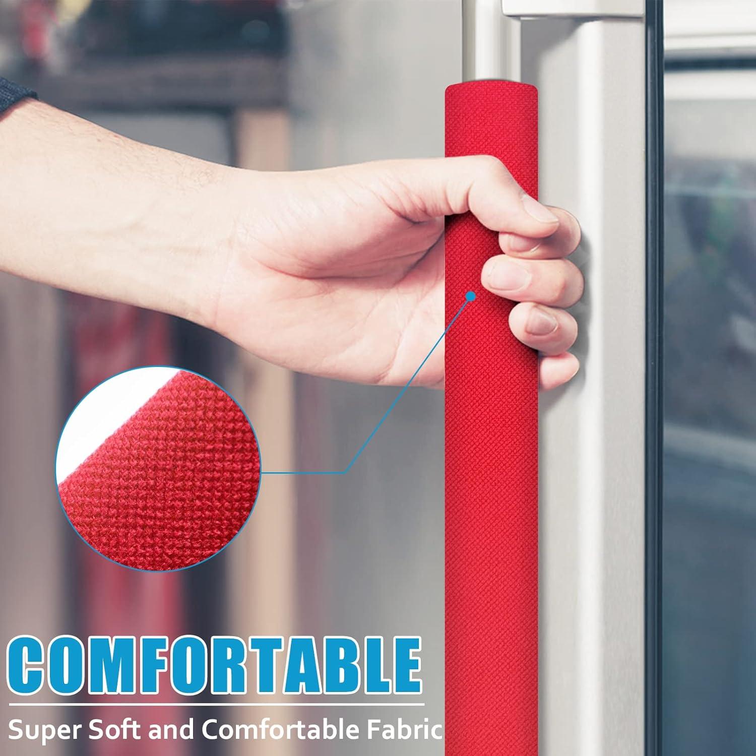 Cubiertas de Manijas de Refrigerador ELCOOR 6 Piezas Rojo