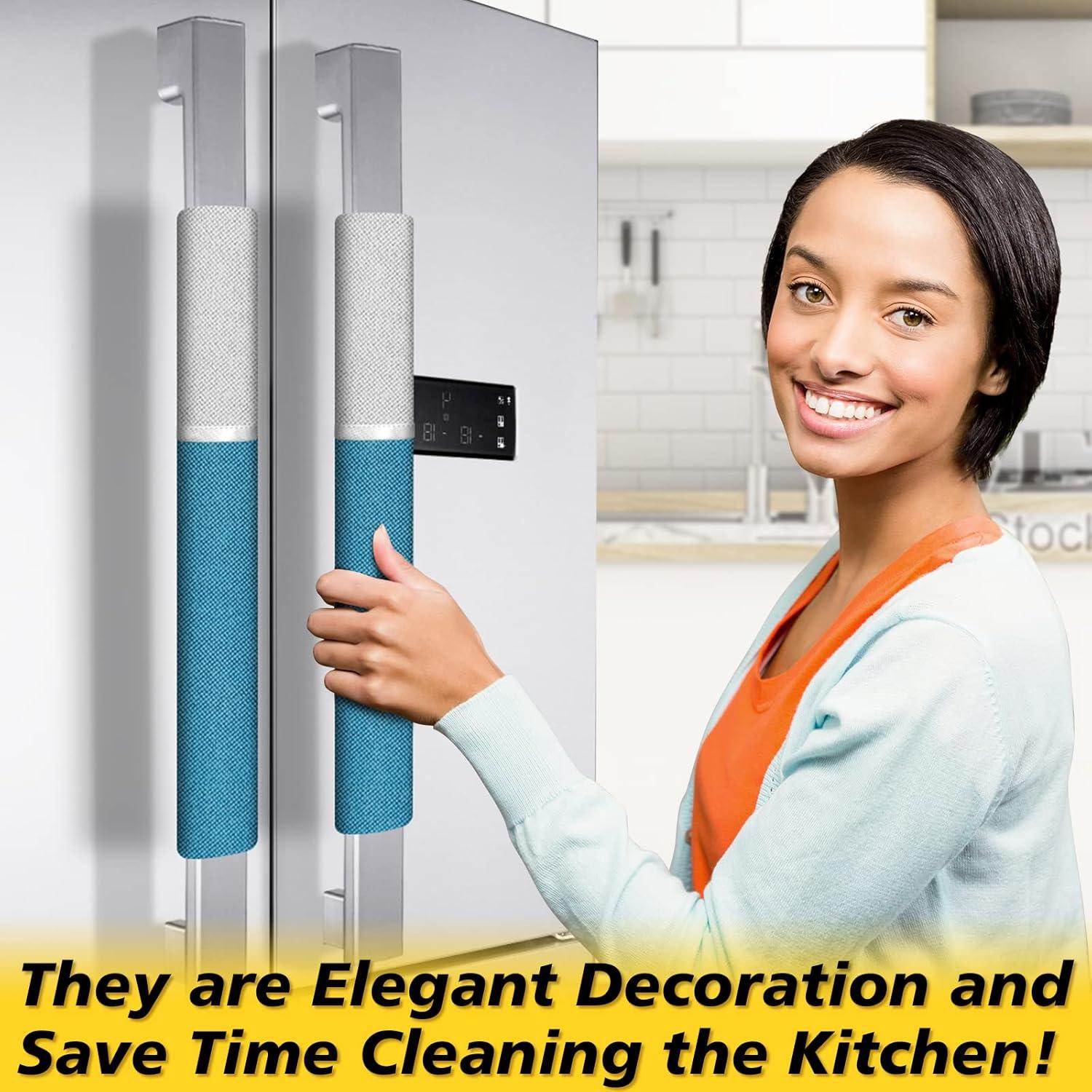 Cubiertas para Manijas de Refrigerador Metonsto 5 Piezas Tela