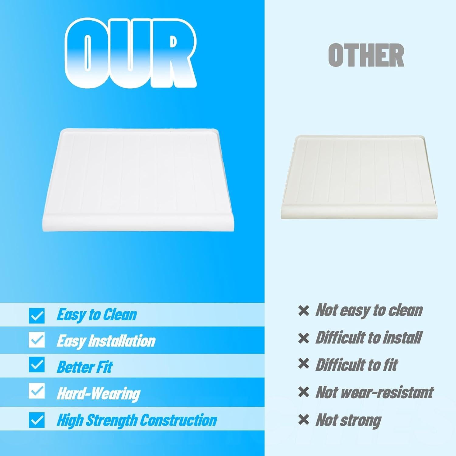 Cubierta de Bandeja Crisper HECASA para Refrigeradores GE 65x52cm