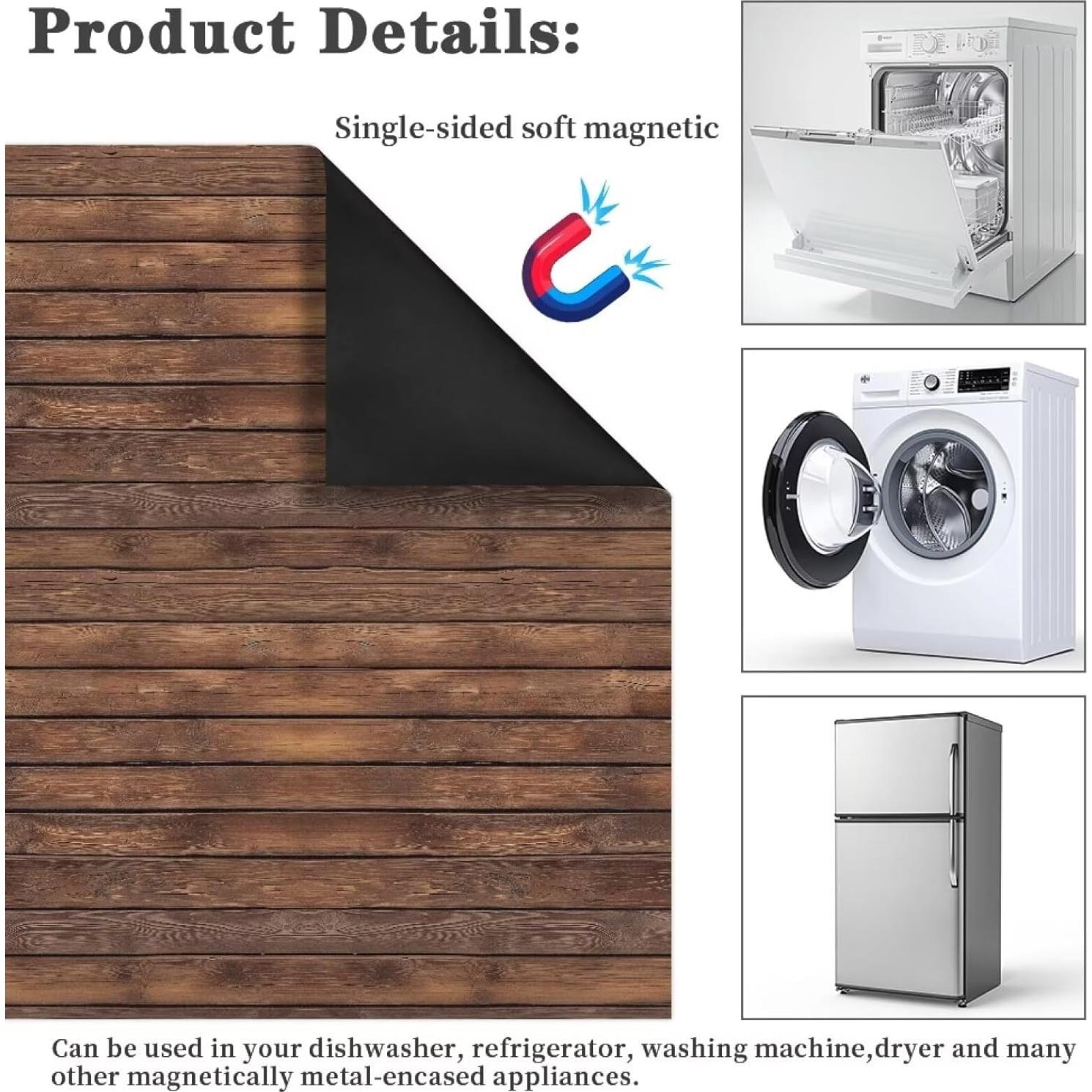 Cubierta Magnética Yatixapu para Lavavajillas 55x66 cm Madera