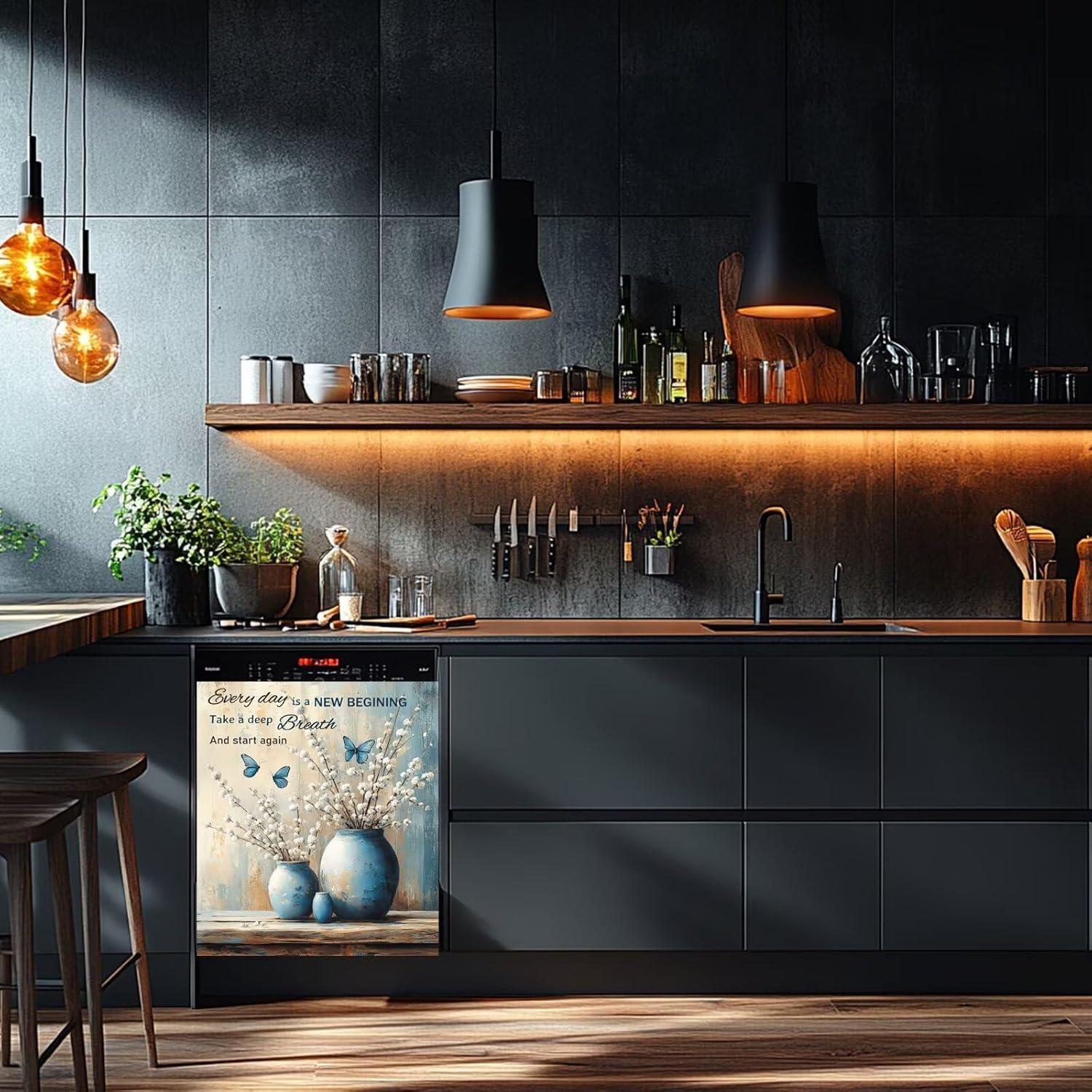 Cubierta Magnética Retro Flores Genérico 58x66 cm Decorativa