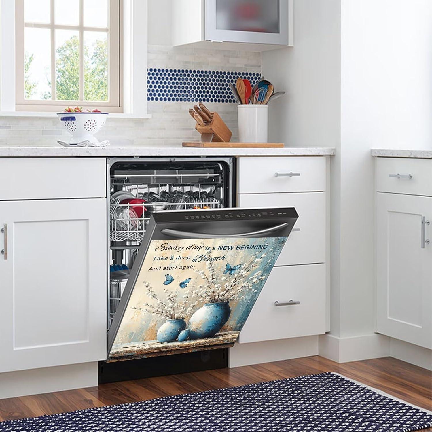 Cubierta Magnética Retro Flores Genérico 58x66 cm Decorativa