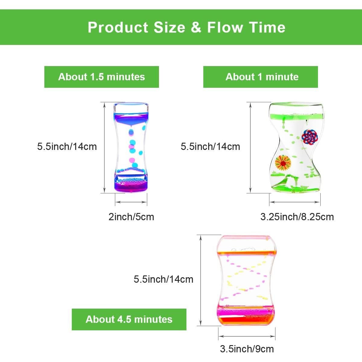 Temporizador Líquido Coitak 3 Pcs Juguete Antiestrés