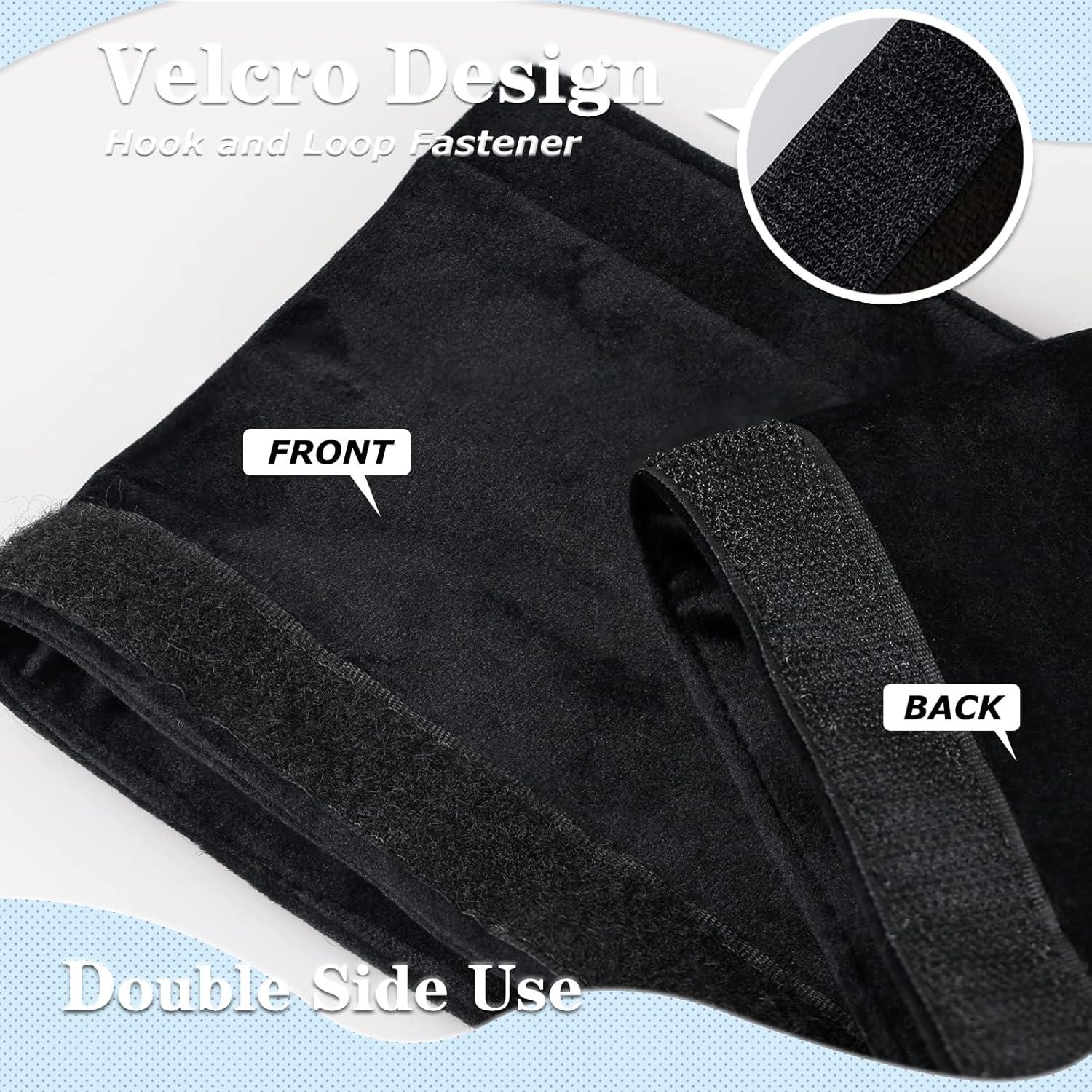 Cubiertas de Manijas de Refrigerador Kewjug 4Pcs Negro