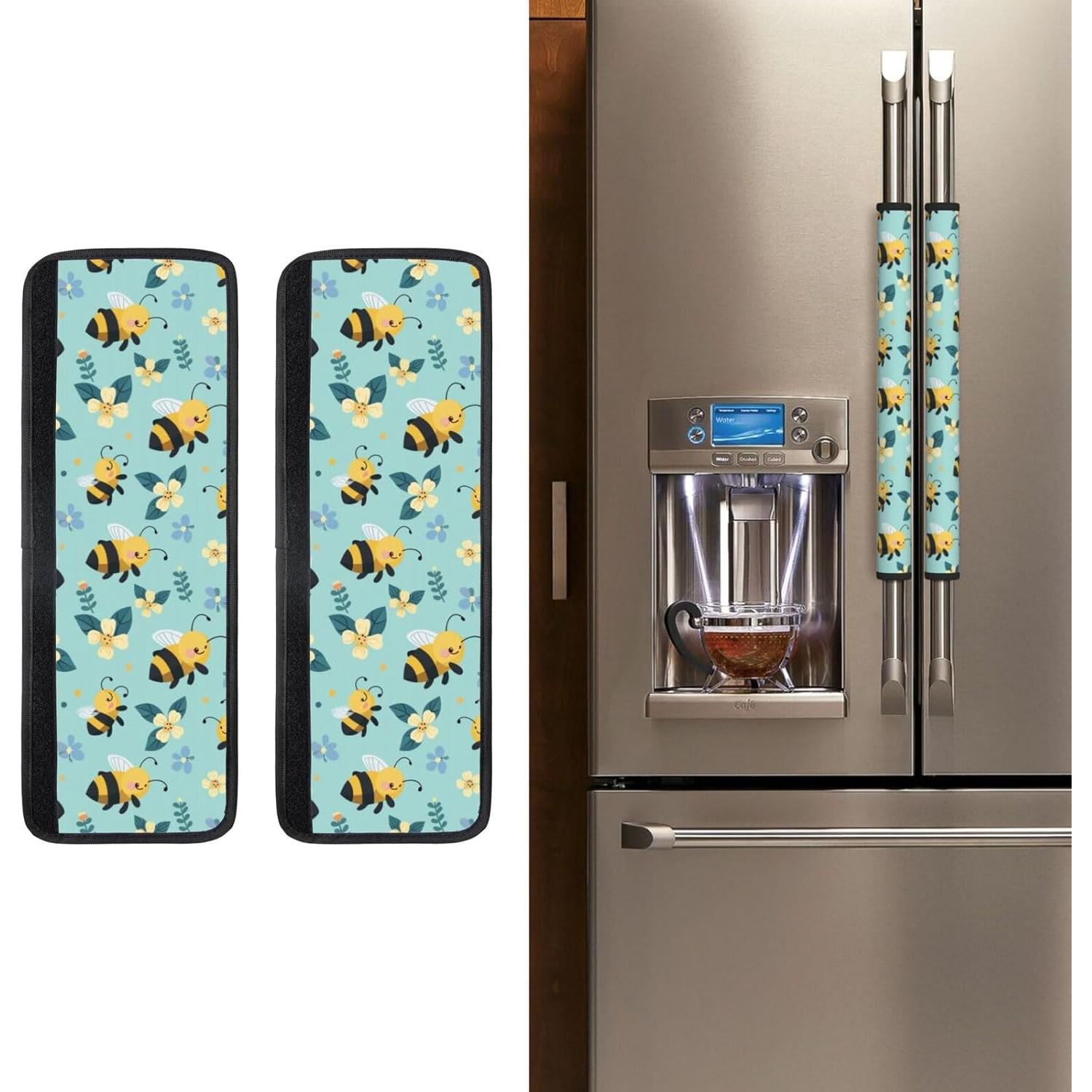 Cubiertas de Manijas de Refrigerador NeuKim 40x14 cm Abejorros