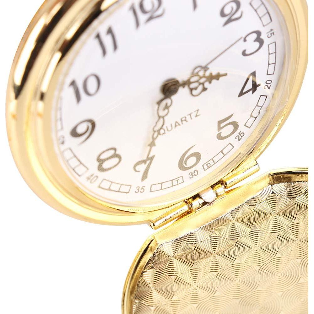 Juego de 2 Relojes de Bolsillo Alladaga Clásicos con Cadena