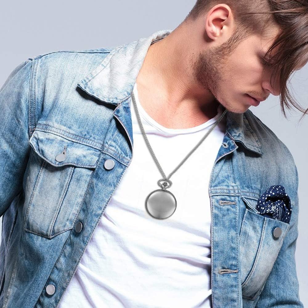 Juego de 2 Relojes de Bolsillo Alladaga Clásicos con Cadena