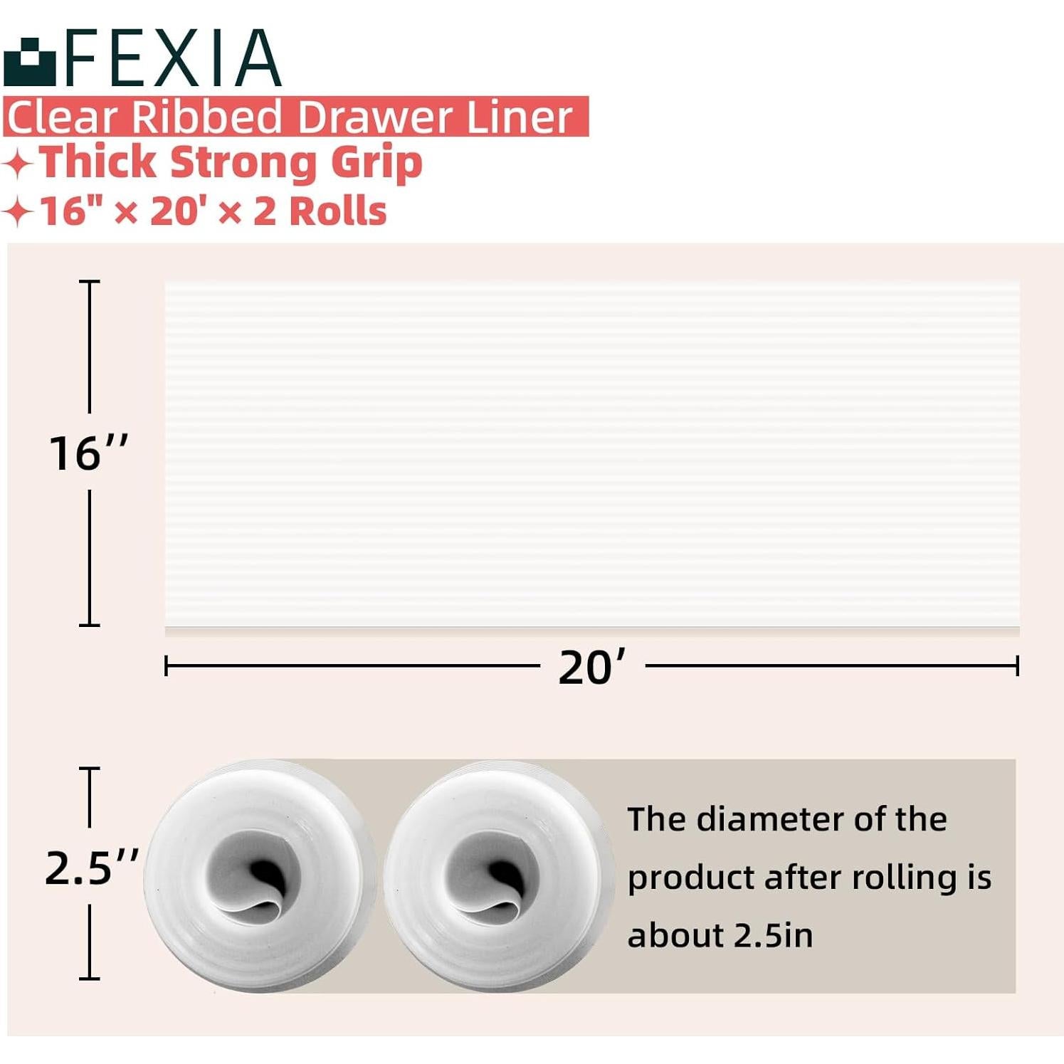 Forros de Estantería FEXIA 16x20 pies Antideslizantes